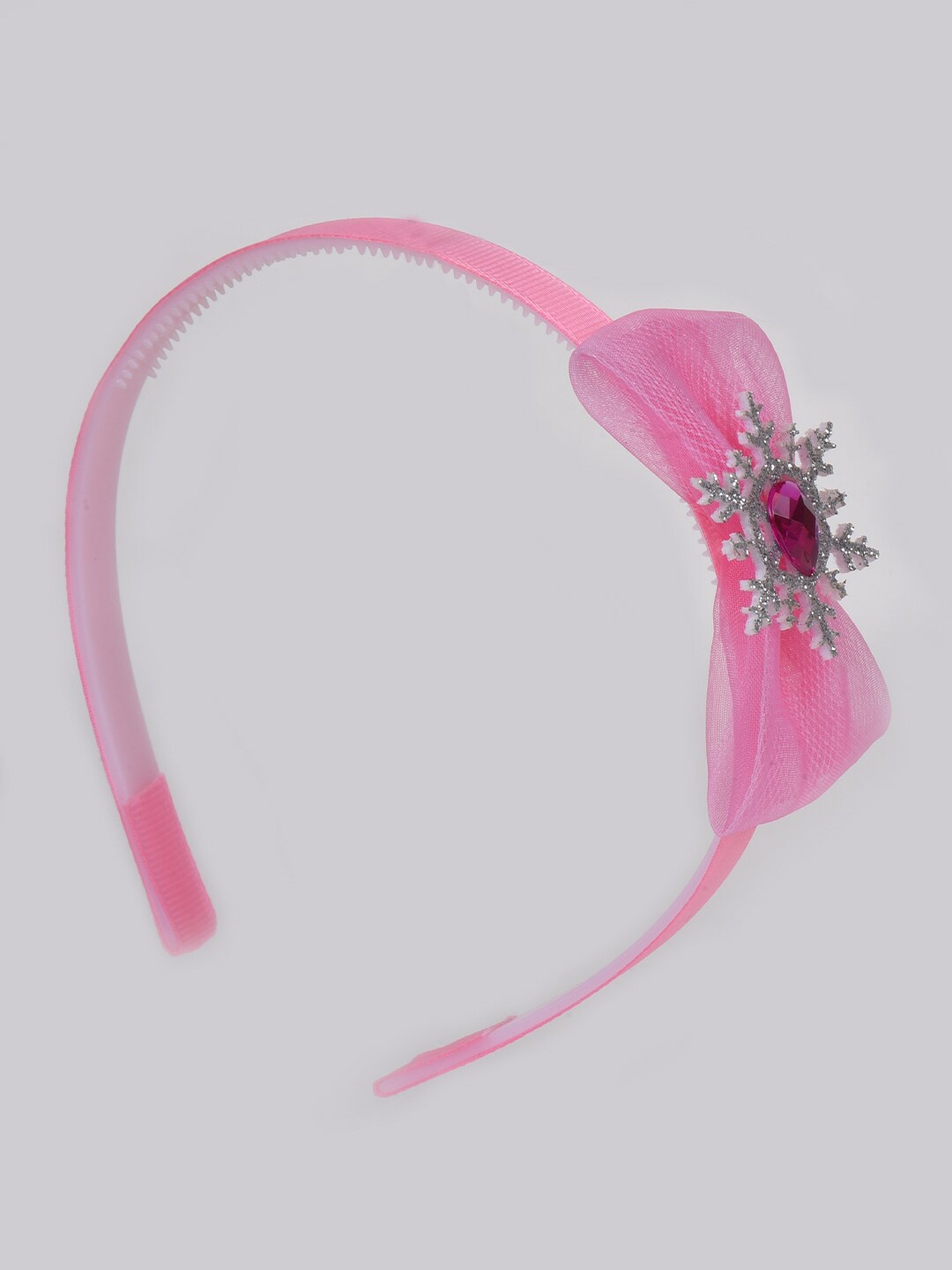 

Choko Girls Snowflake Lace Bow Hairband, Pink
