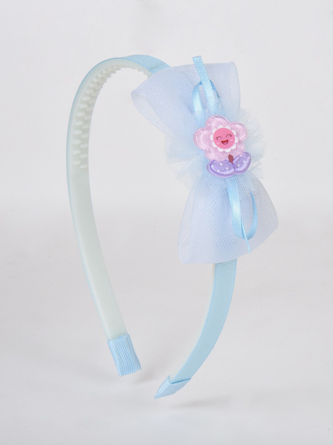 

Choko Girls Happy Flower Bow Hairband, Blue