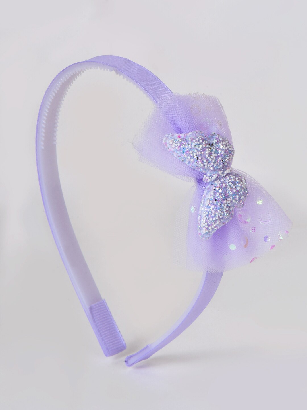 

Choko Girls Wings of Pearl Butterfly Bow Hairband, Purple
