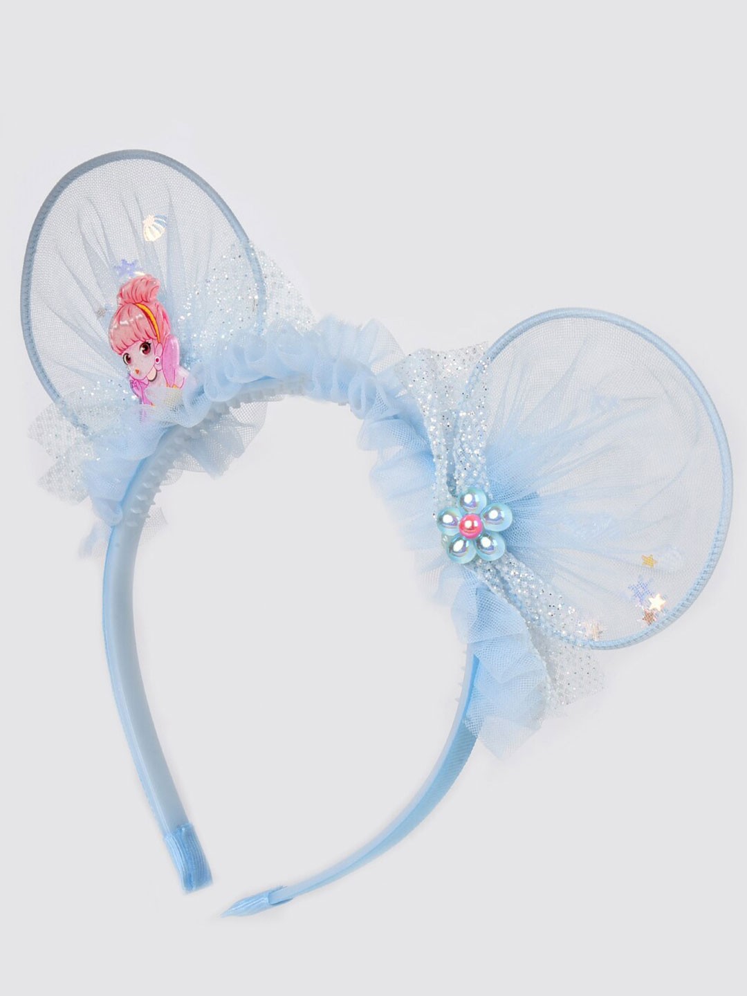 

Choko Girls Fairy Land Sheer Lace Ears Hairband, Blue