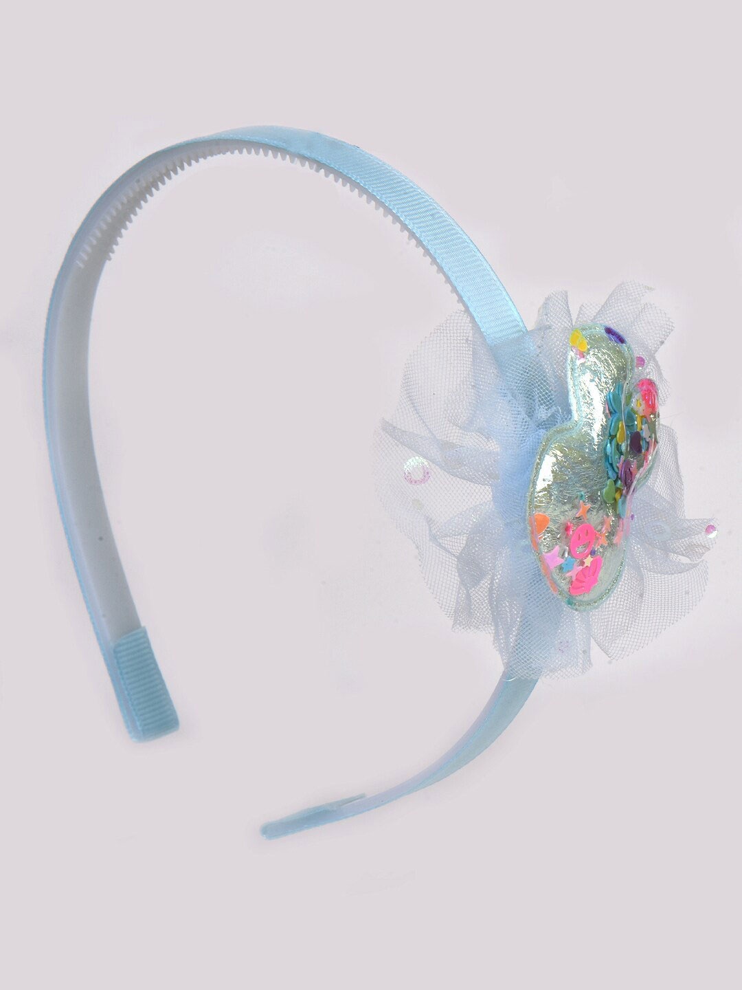 

Choko Girls Confetti Bunny Lace Hairband, Blue