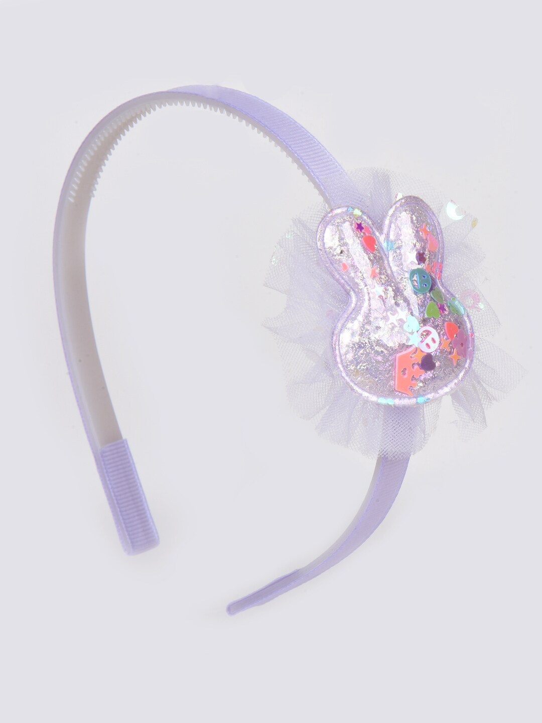 

Choko Girls Confetti Bunny Lace Hairband, Purple