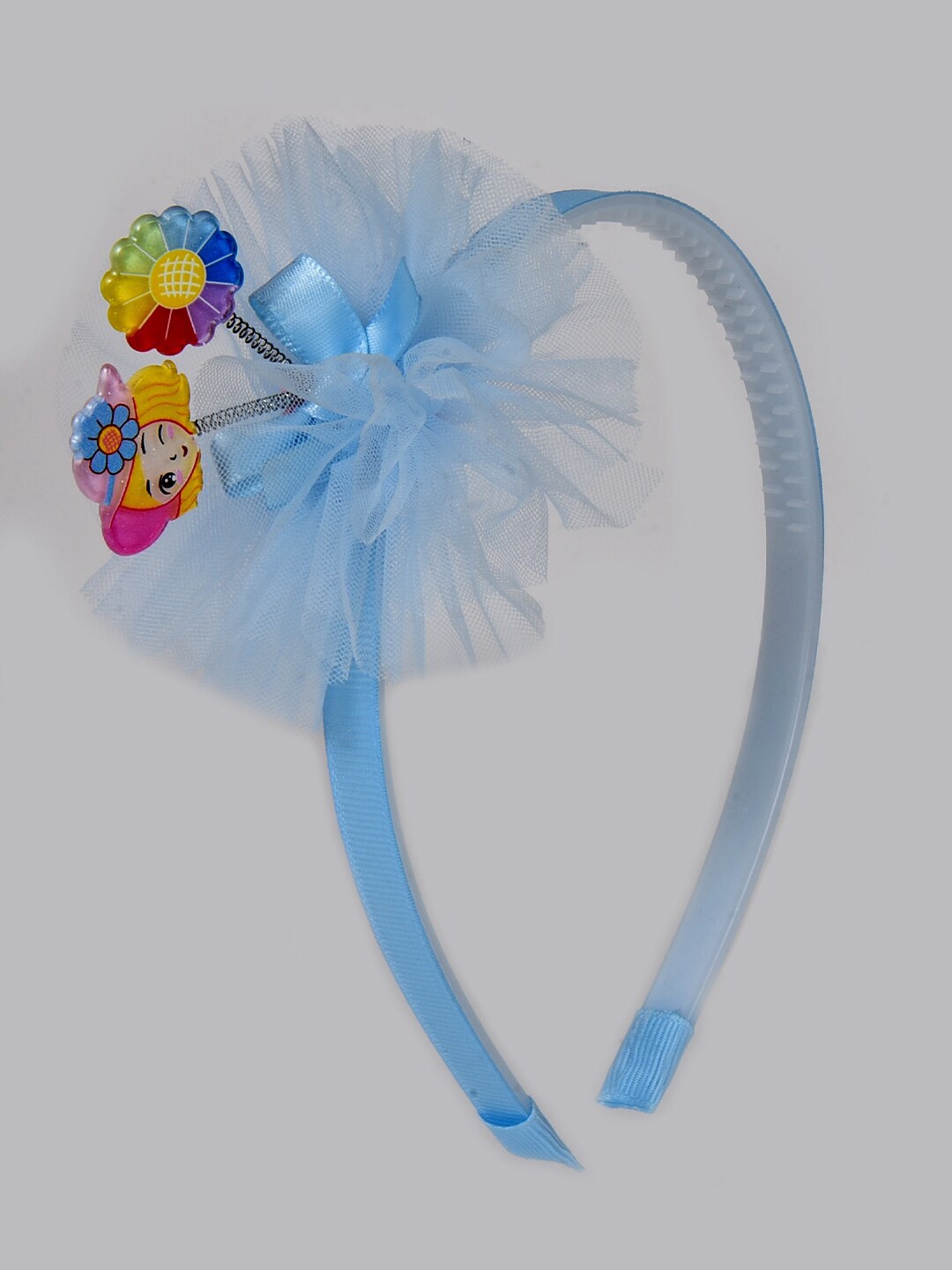 

Choko Girls Flower Spring Lace Net Hairband, Turquoise blue