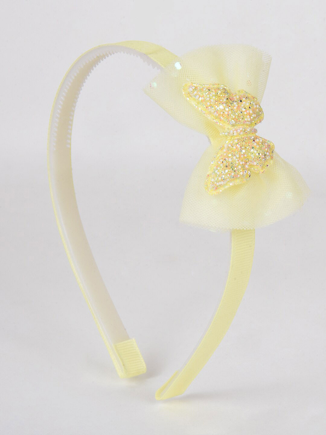 

Choko Girls Wings of Pearl Butterfly Bow Hairband, Yellow