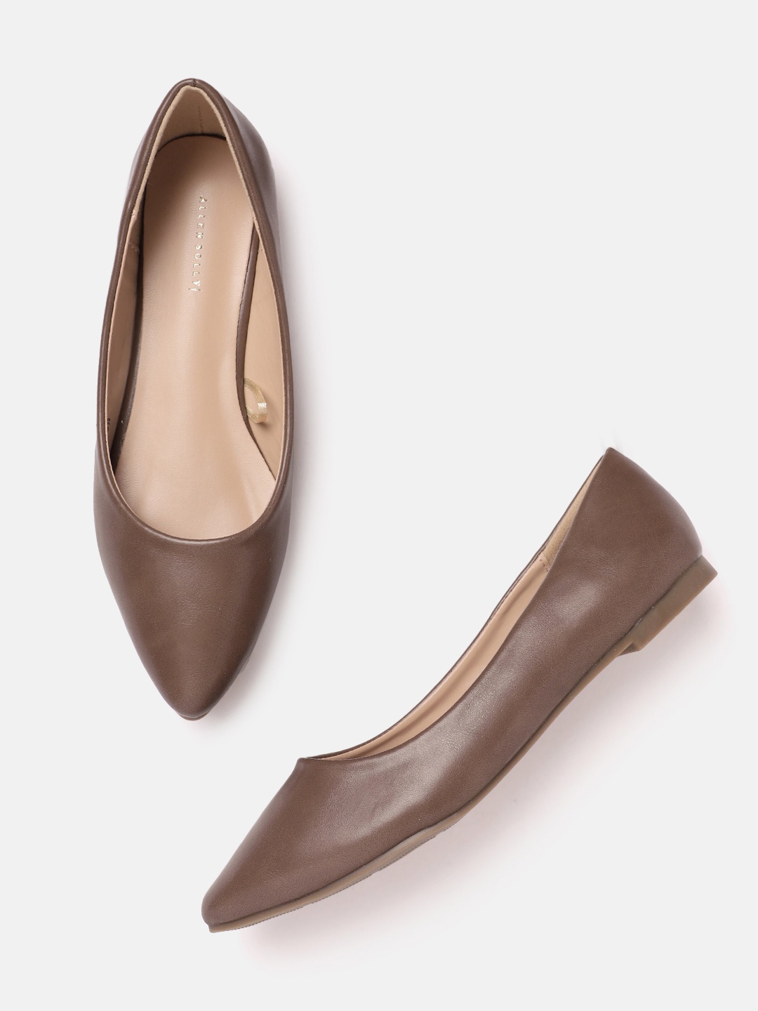 

Allen Solly Women Solid Ballerinas, Brown