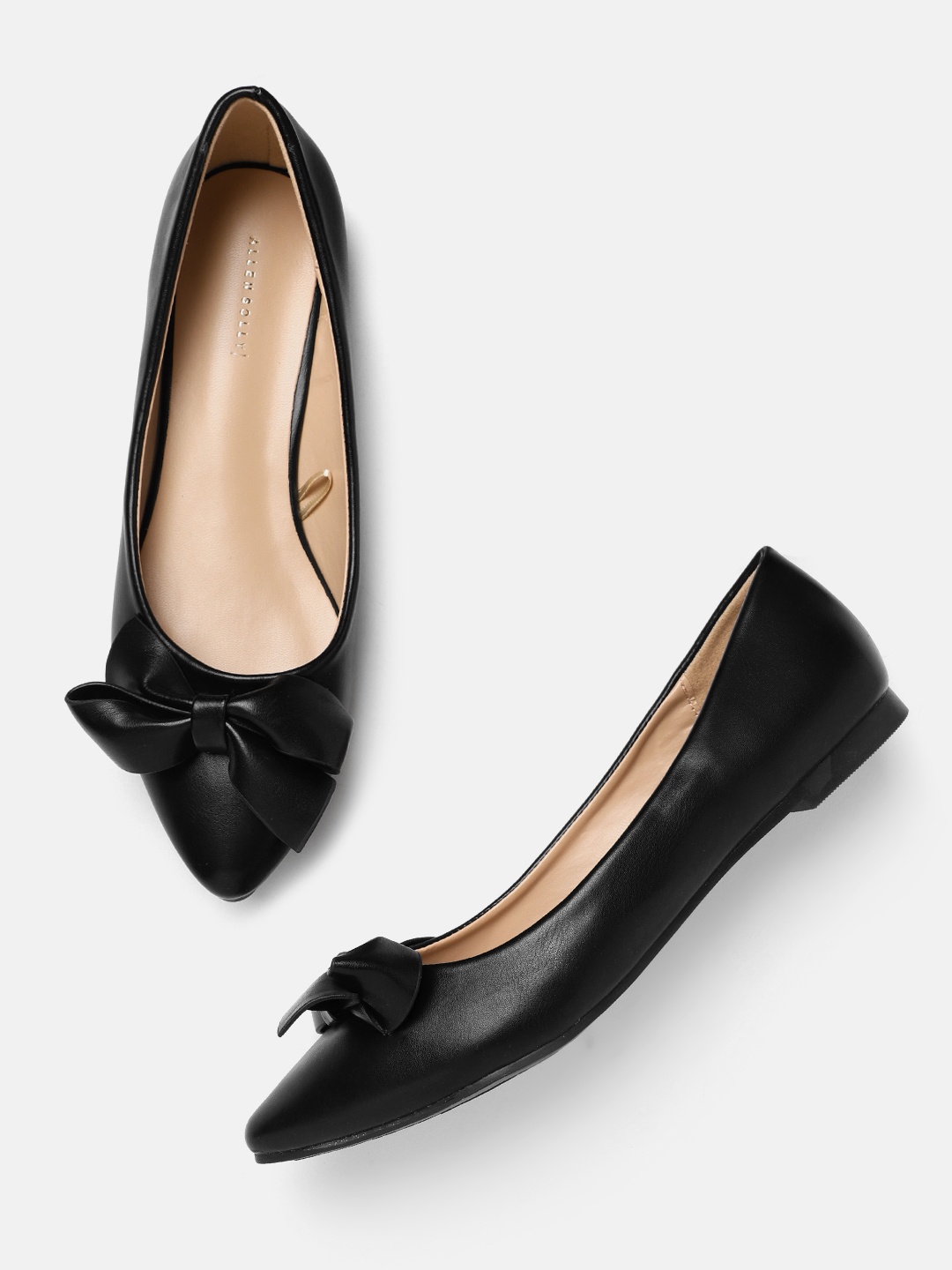 

Allen Solly Women Ballerinas with Bow Detail, Black