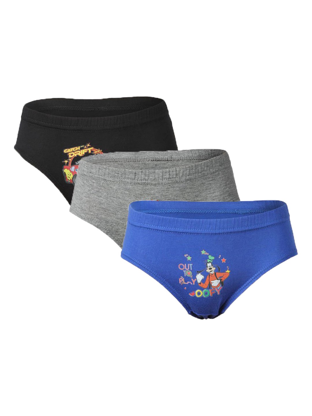

Bodycare Boys Pack Of 3 Cotton Basic Briefs, Assorted