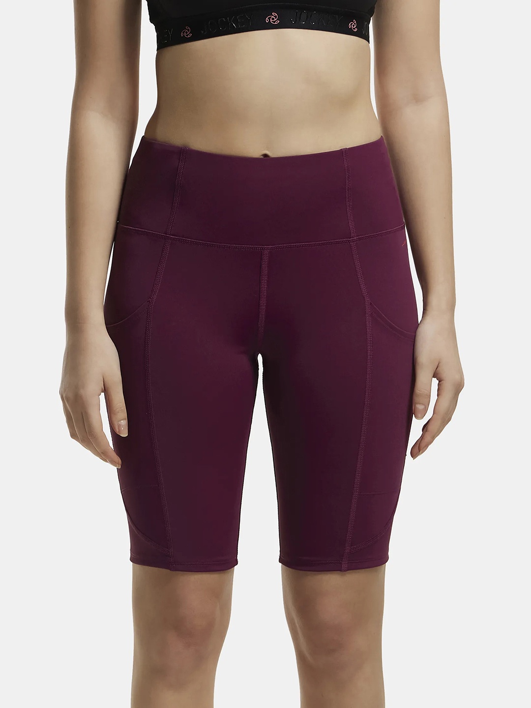 

Jockey Microfiber Stretch Slim Fit Shorts with Side Pockets-MW81, Maroon