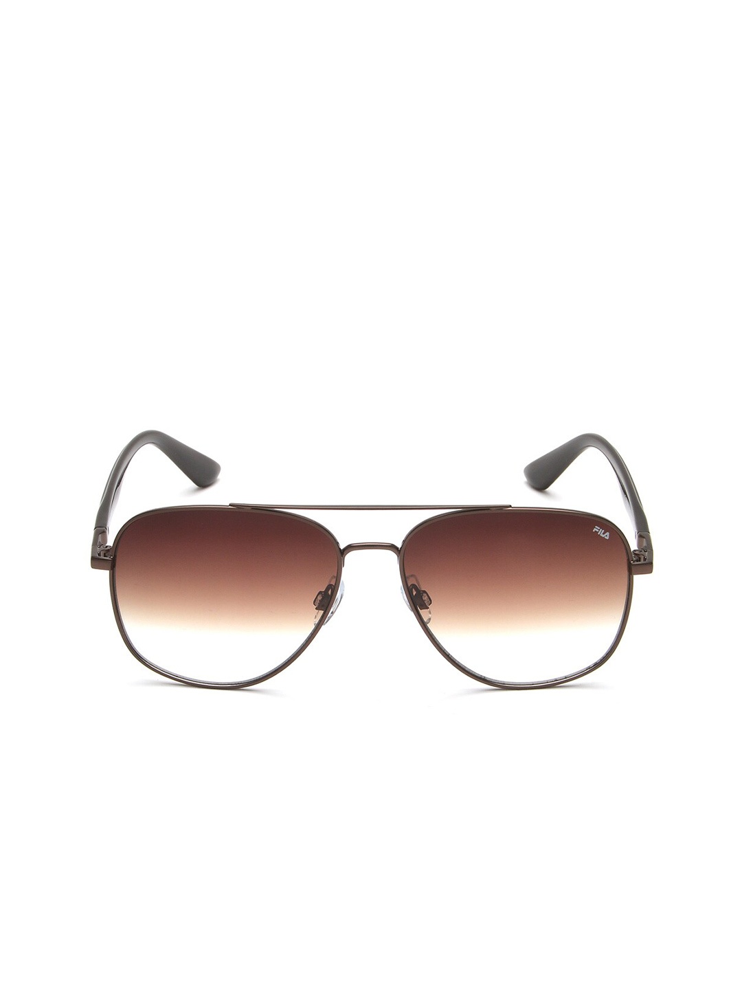 

FILA Men Square Sunglasses with UV Protected Lens, Brown