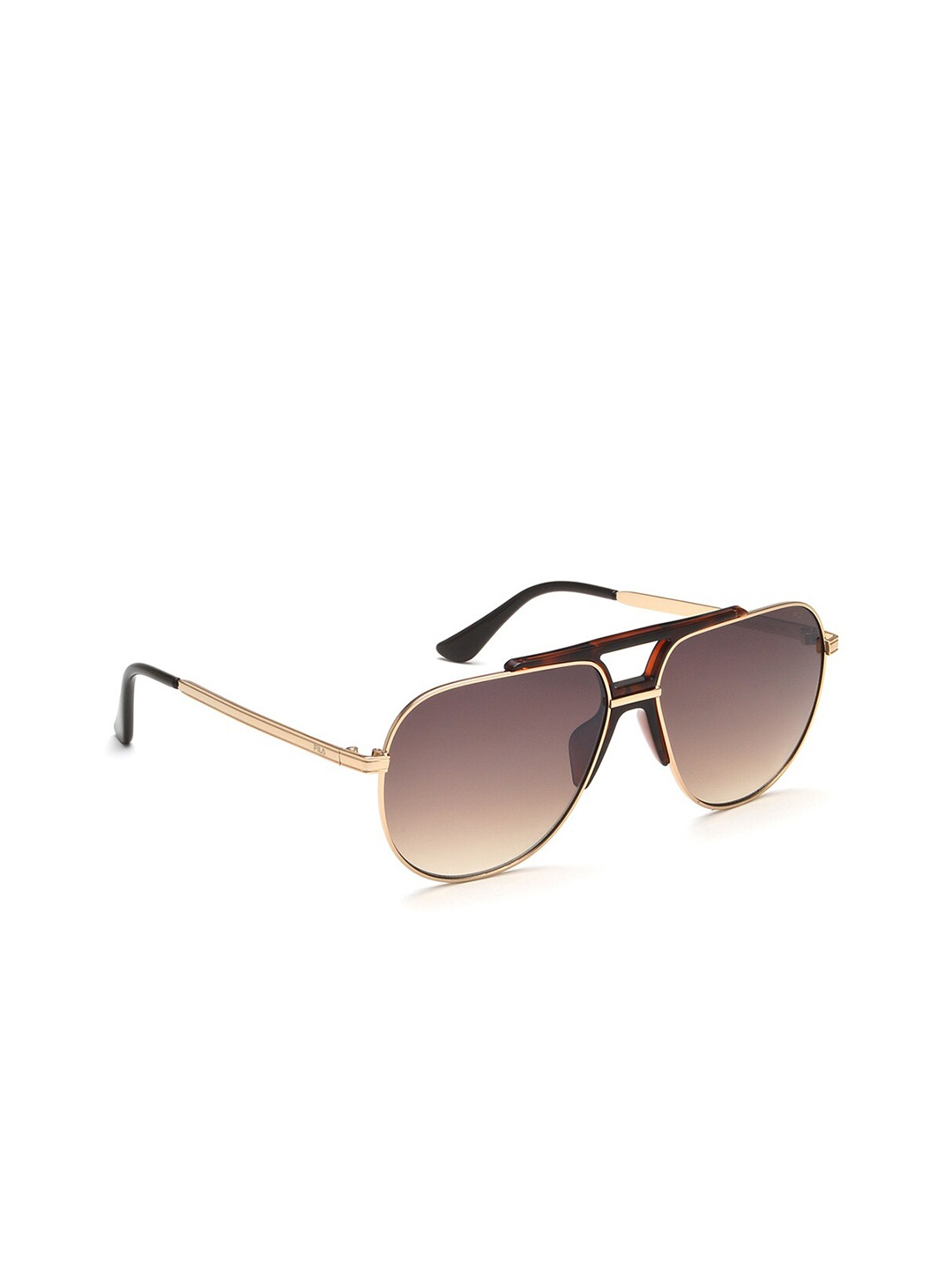 

FILA Men Aviator Sunglasses with UV Protected Lens, Brown