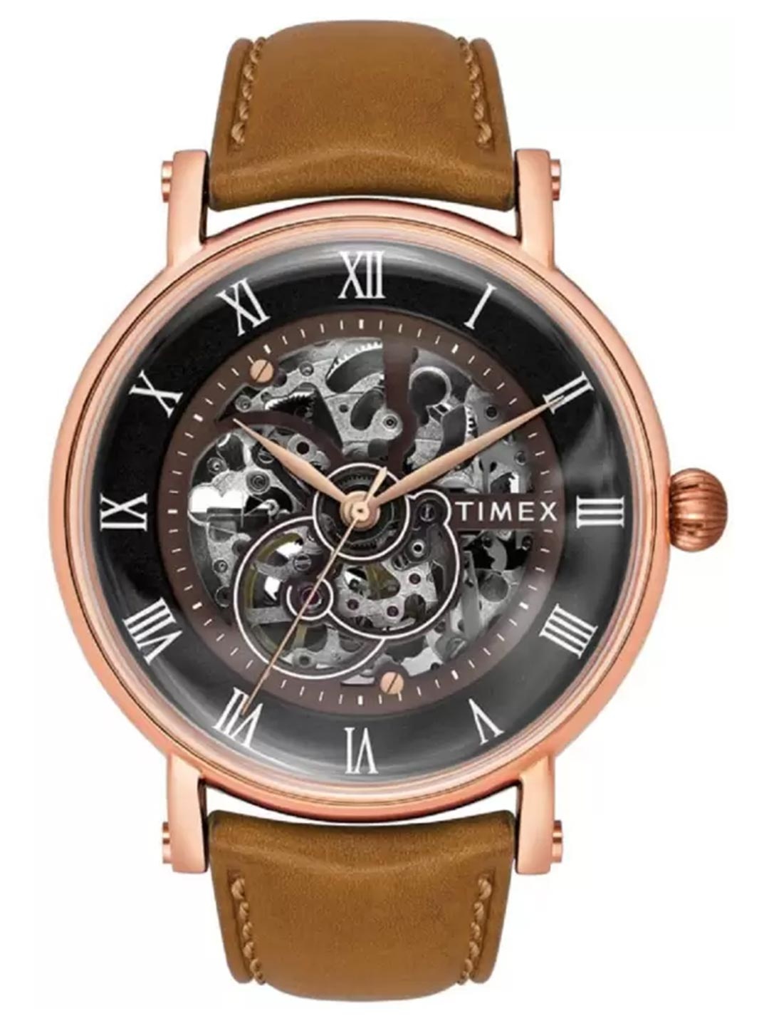 

Timex Men Patterned Dial & Stainless Steel Straps Analogue Watch TWEG16704, Black