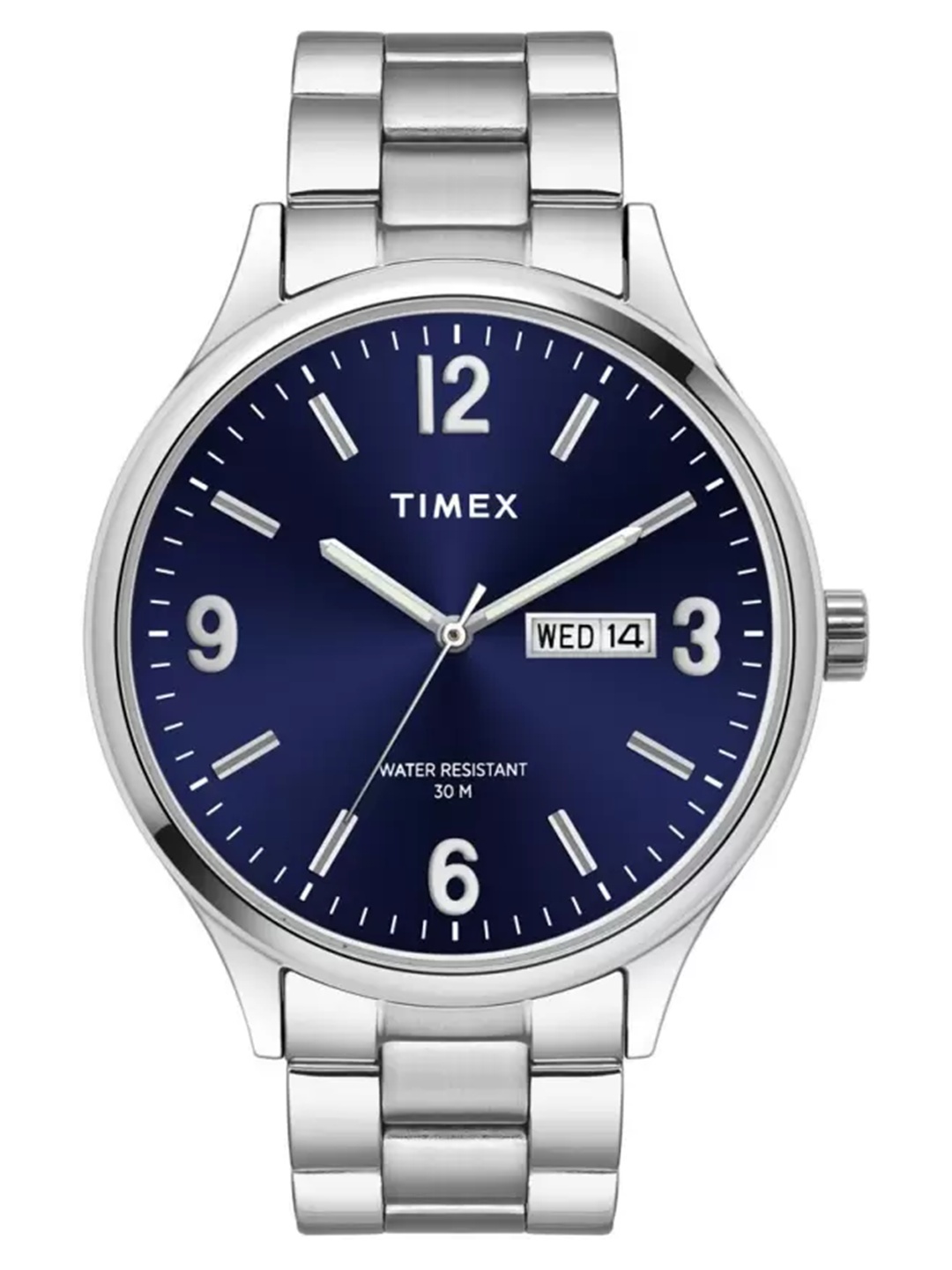 

Timex Men Solid Dial & Textured Straps Analogue Watch TWEG18420, White