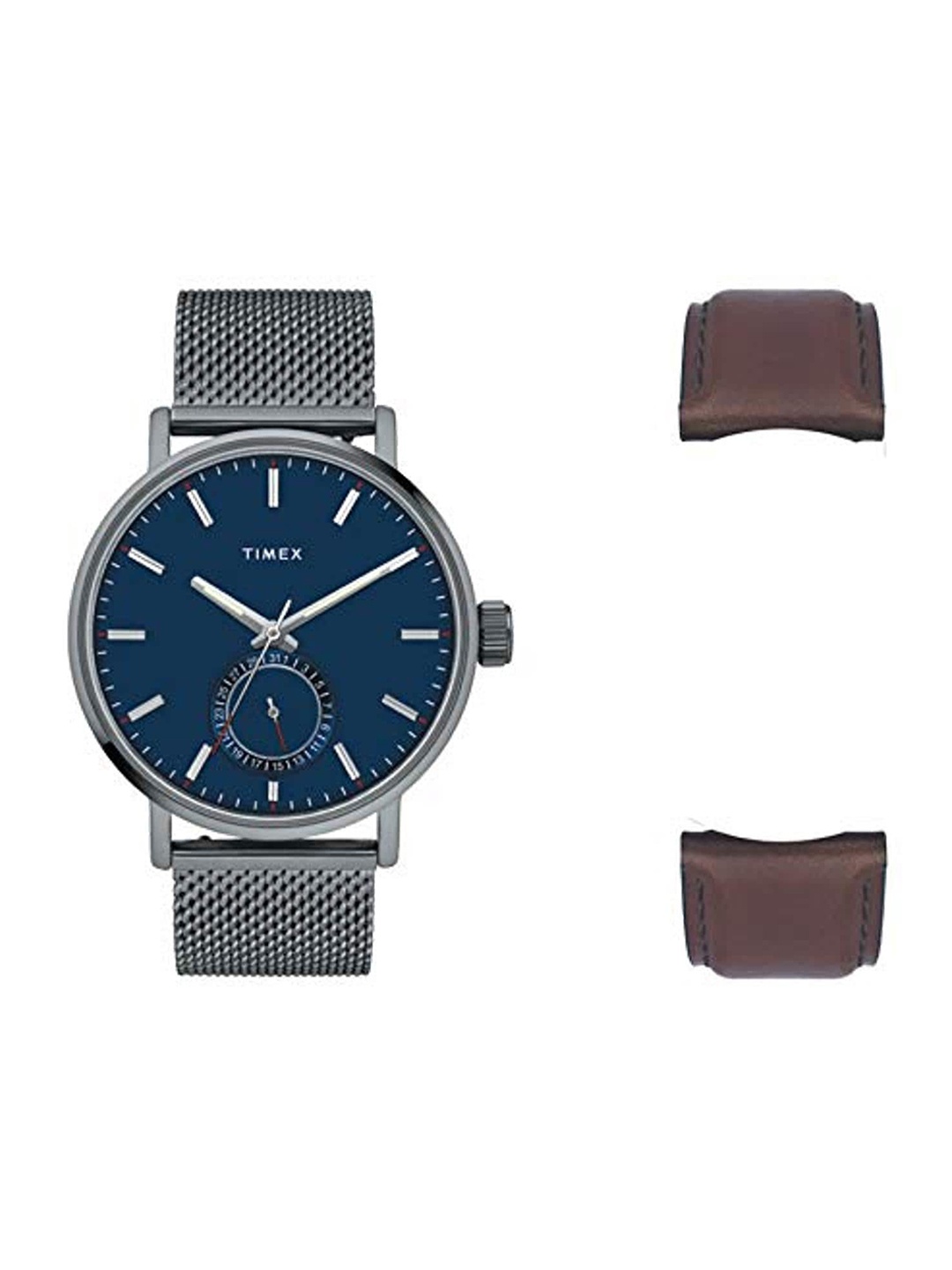 

Timex Men Stainless Steel Bracelet Style Straps Analogue Watch TWEG20203, Silver