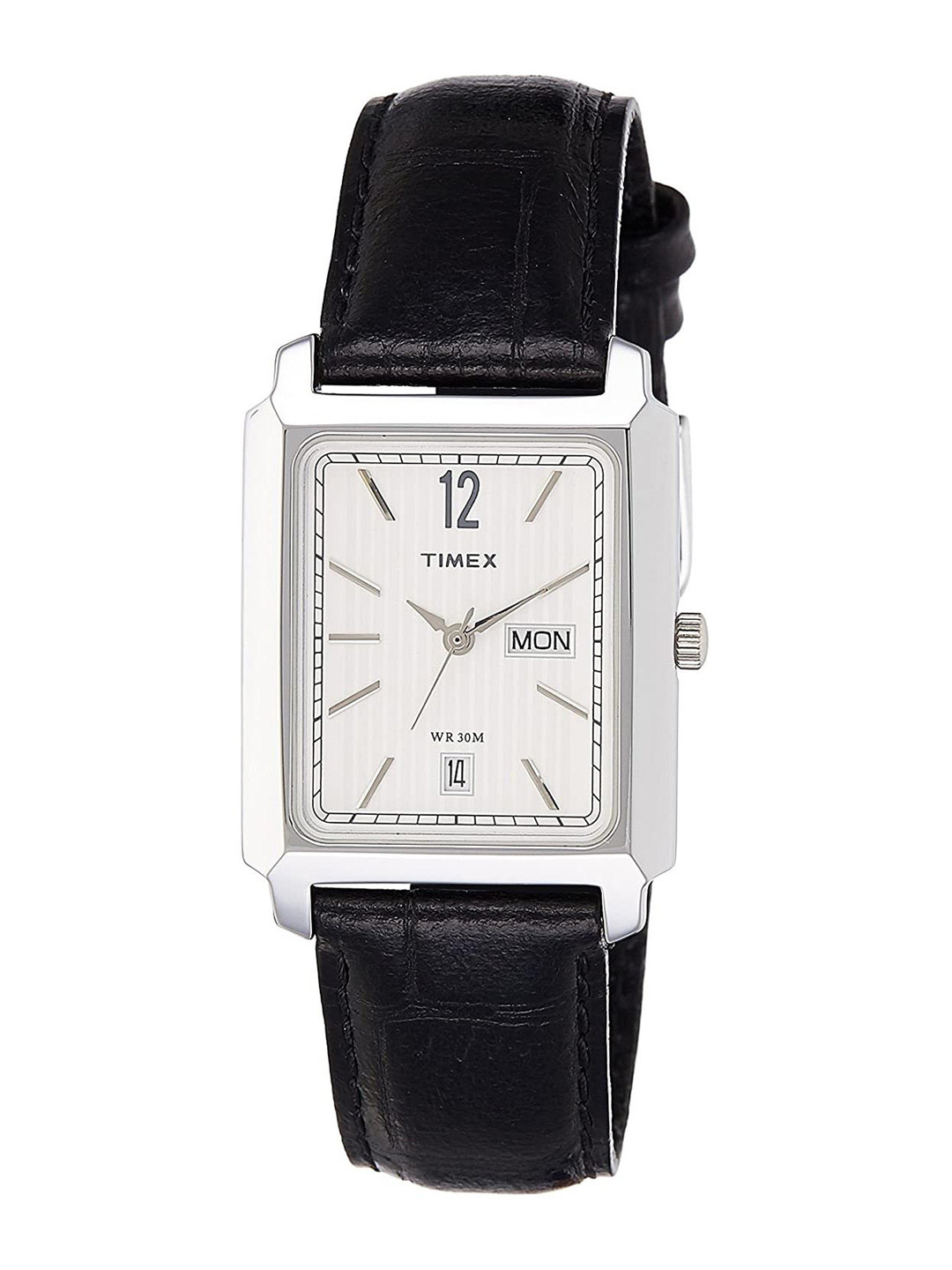 

Timex Men Textured Straps Analogue Watch TW0TG6009, Black