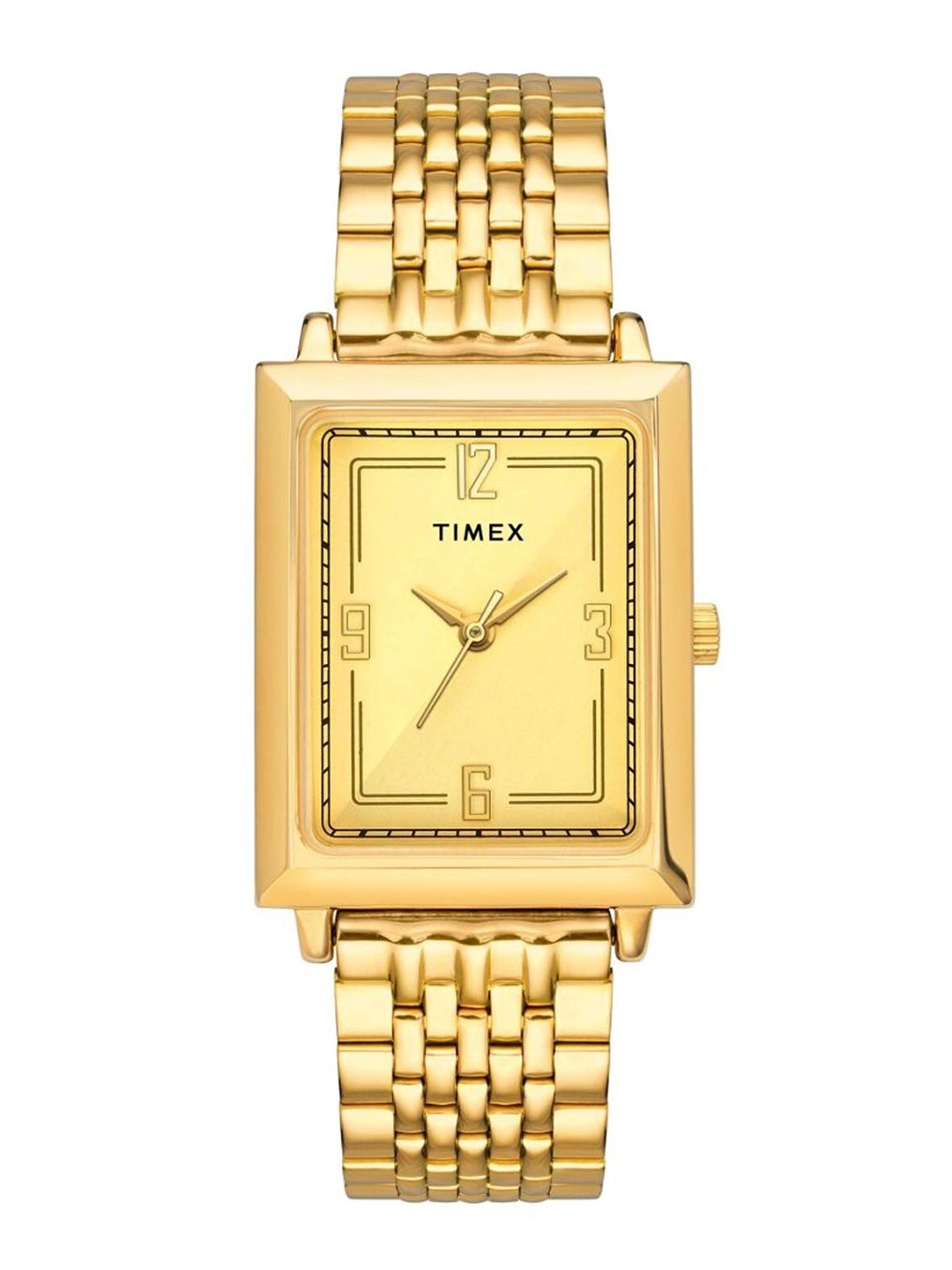 

Timex Men Stainless Steel Bracelet Style Straps Analogue Watch TW0TG6415, Gold