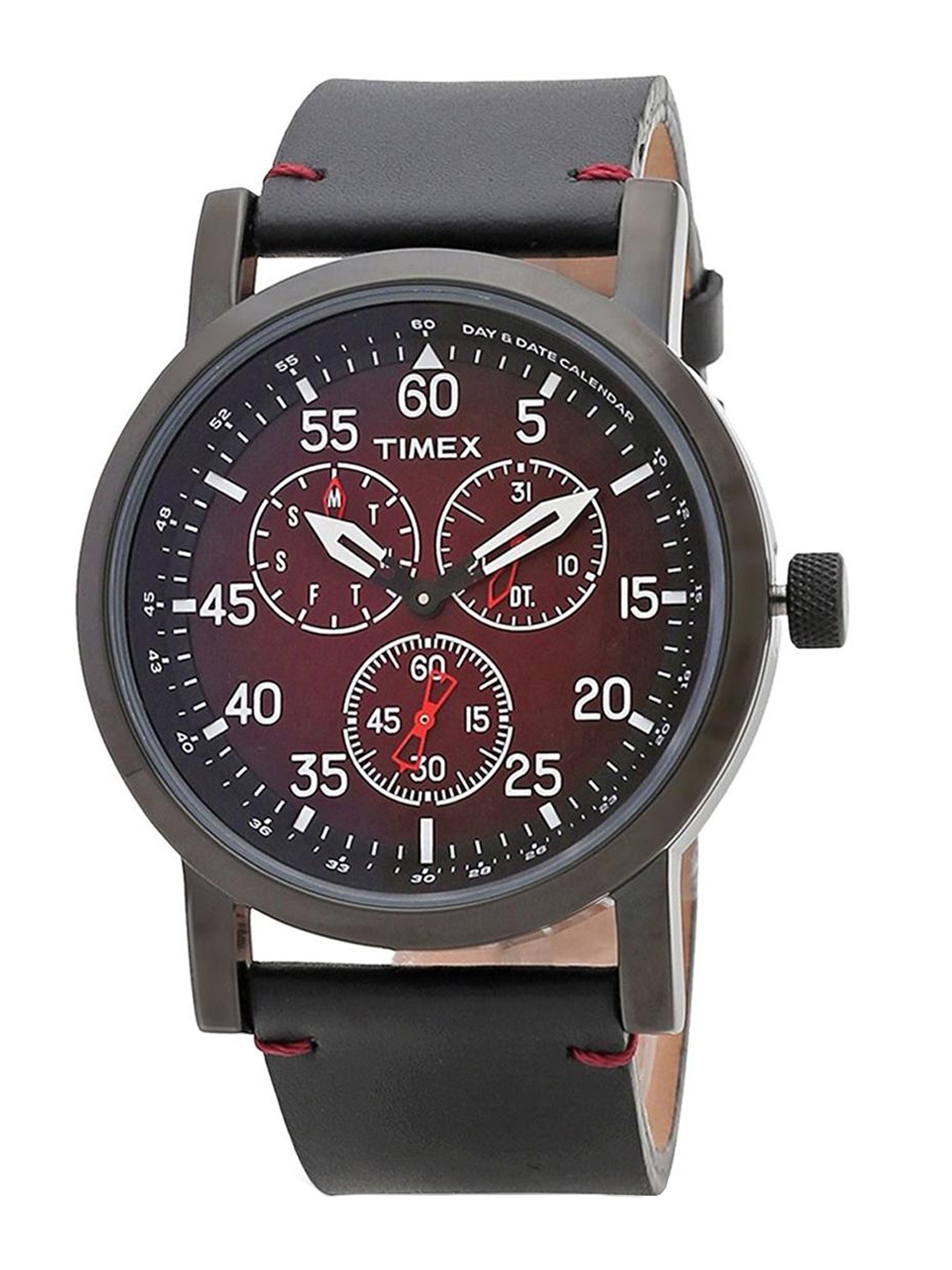 

Timex Men Brass Dial & Straps Analogue Watch TWEG16604, Black