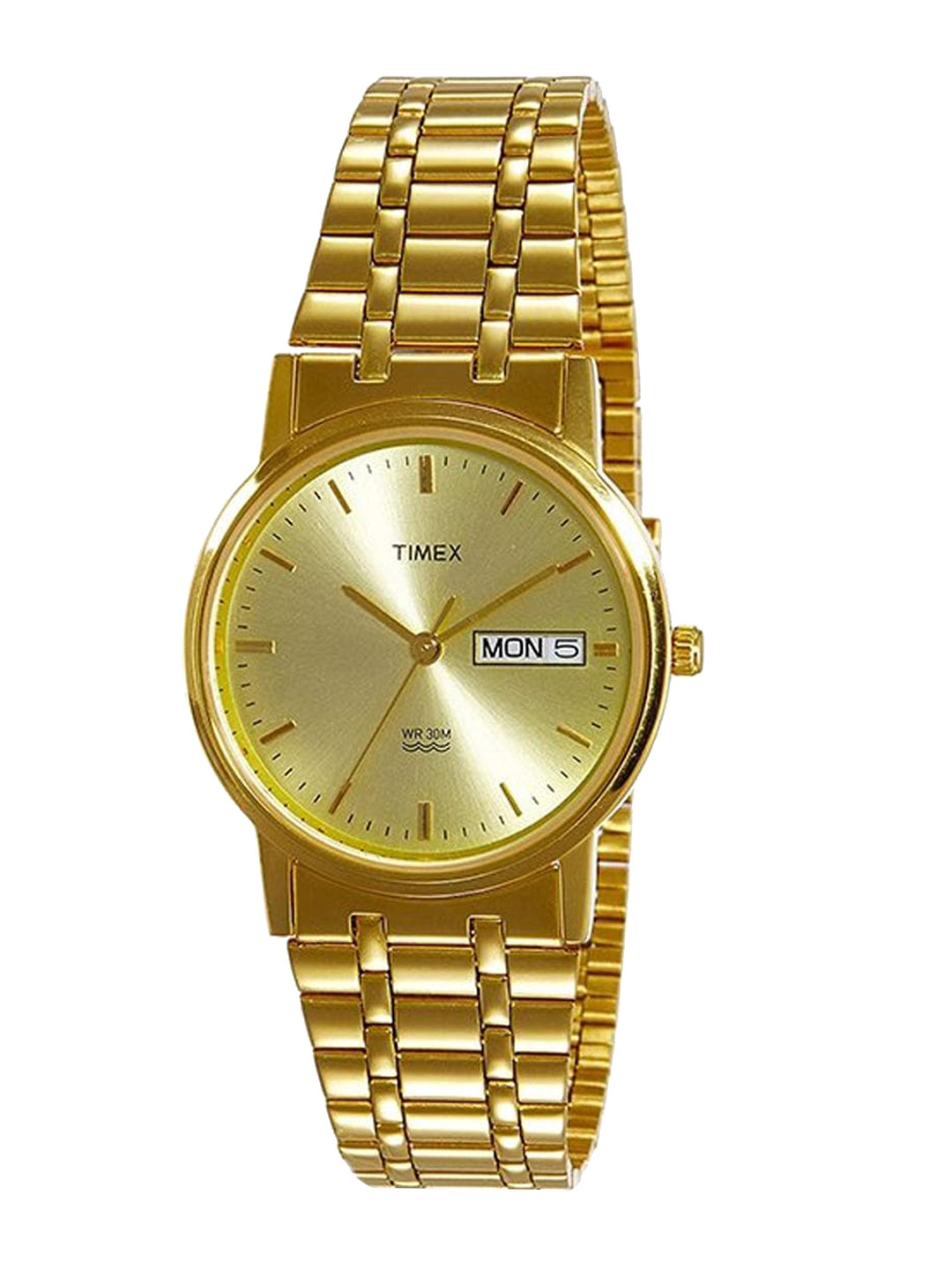 

Timex Men Stainless Steel Bracelet Style Straps Analogue Watch A504, Gold