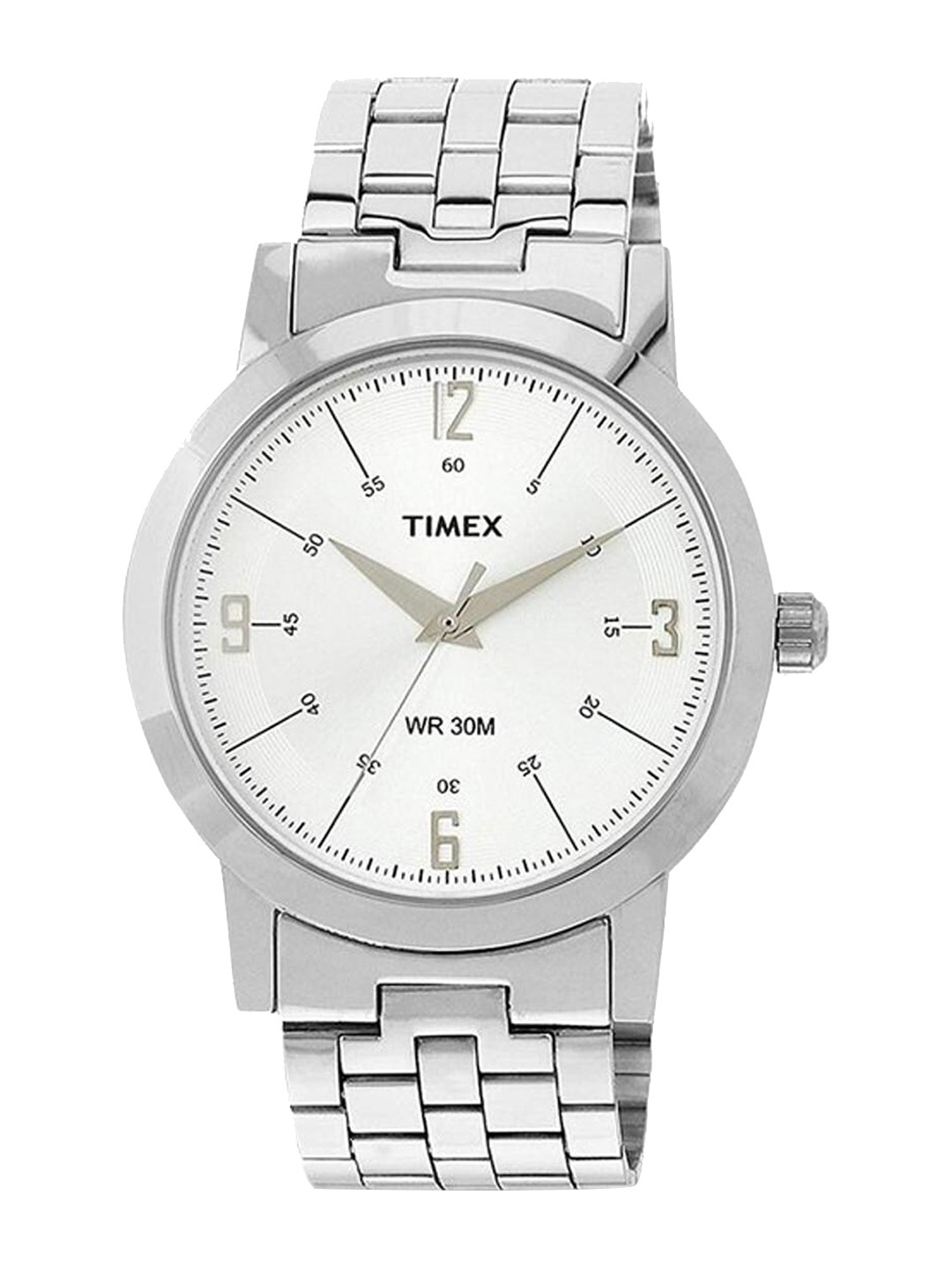 

Timex Men Stainless Steel Bracelet Style Straps Analogue Watch TI000T10400, Silver