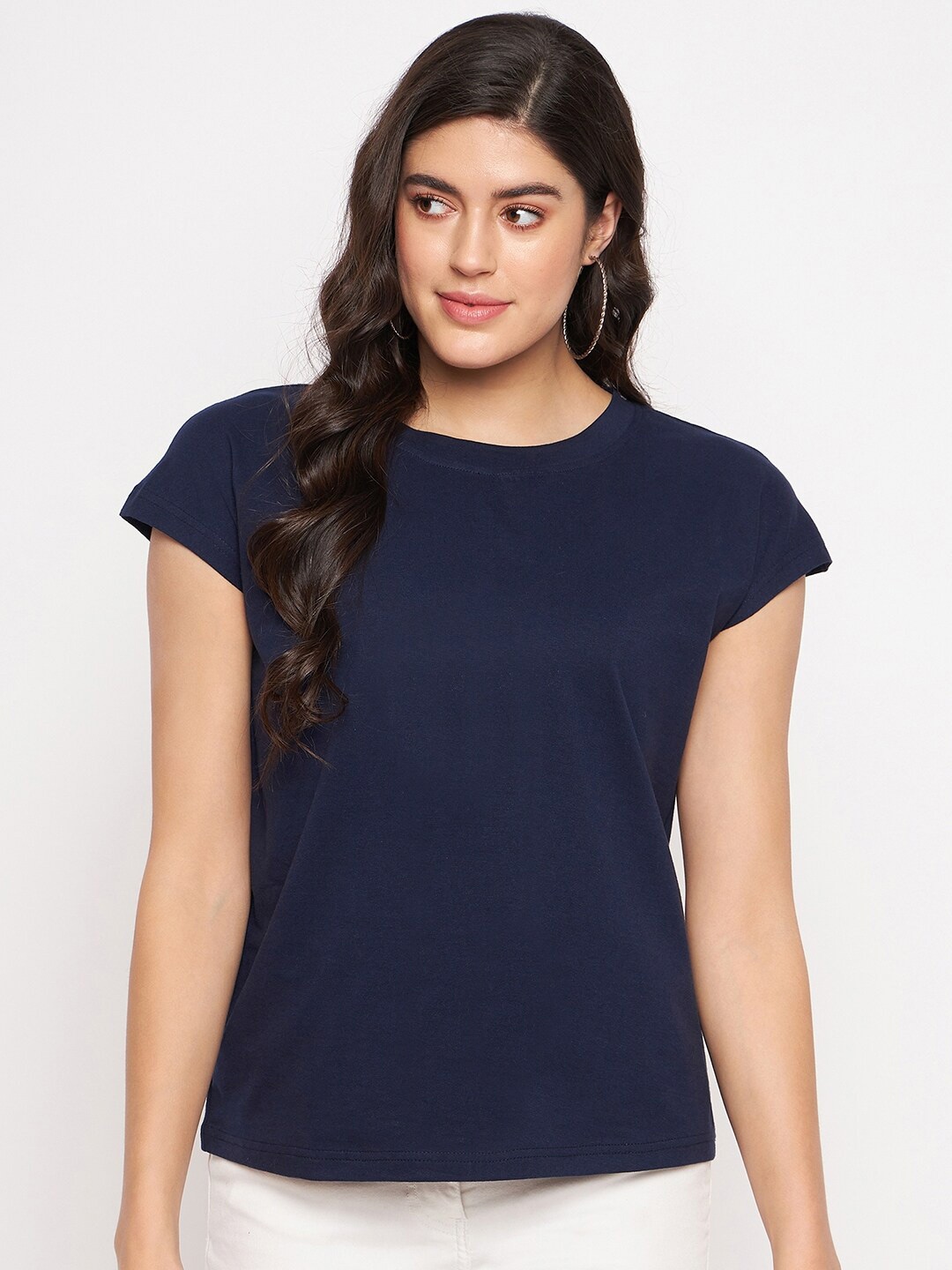 

BRINNS Round Neck Extended Sleeves T-shirt, Navy blue
