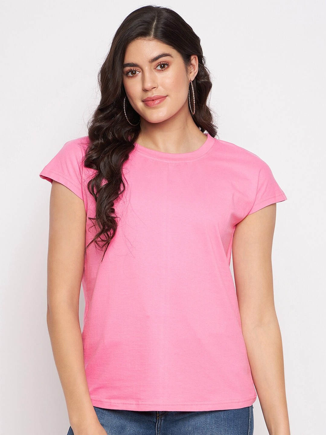

BRINNS Round Neck Extended Sleeves T-shirt, Pink