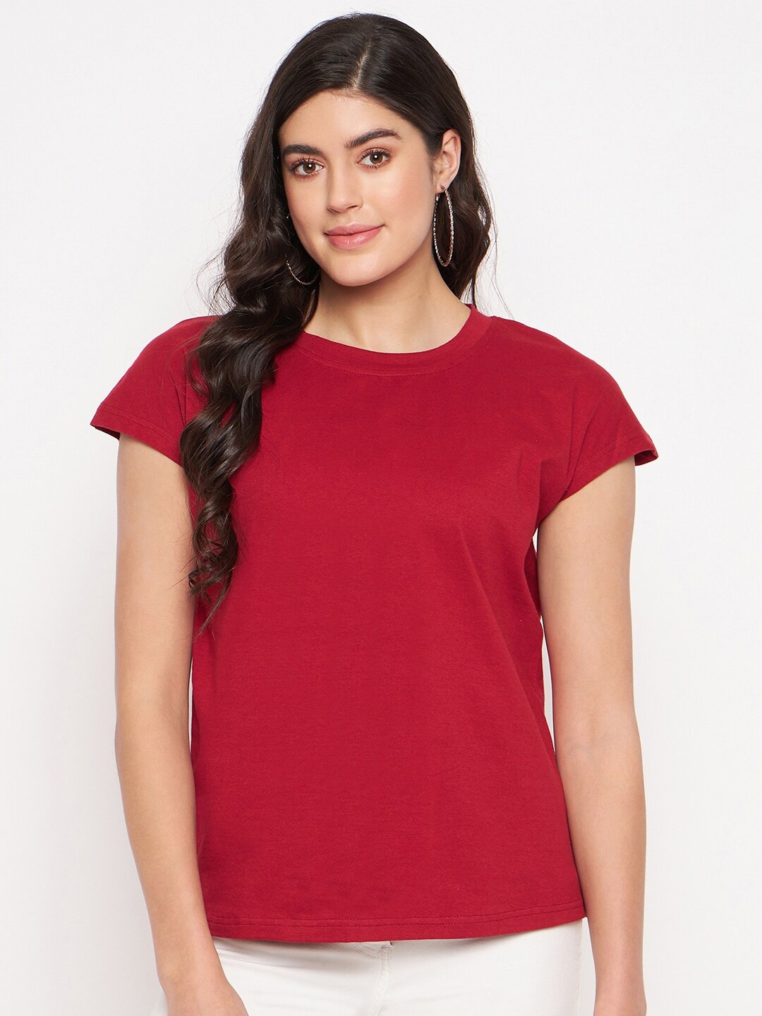 

BRINNS Round Neck Extended Sleeves T-shirt, Maroon