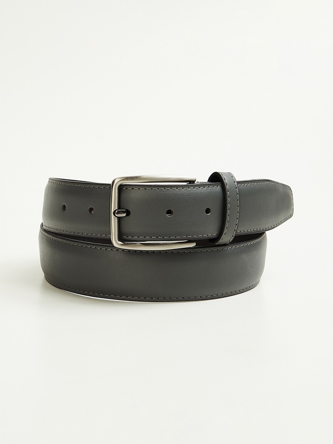 

CODE by Lifestyle Men Leather Reversible Formal Belt, Grey