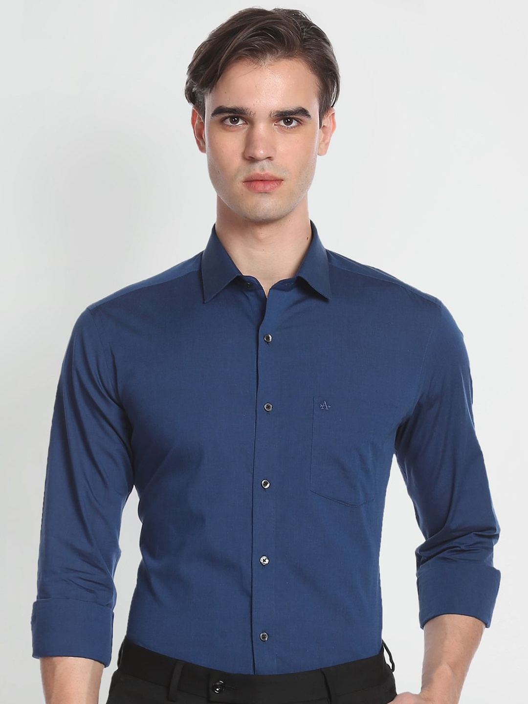 

Arrow Long Sleeves Slim Fit Pure Cotton Formal Shirt, Blue
