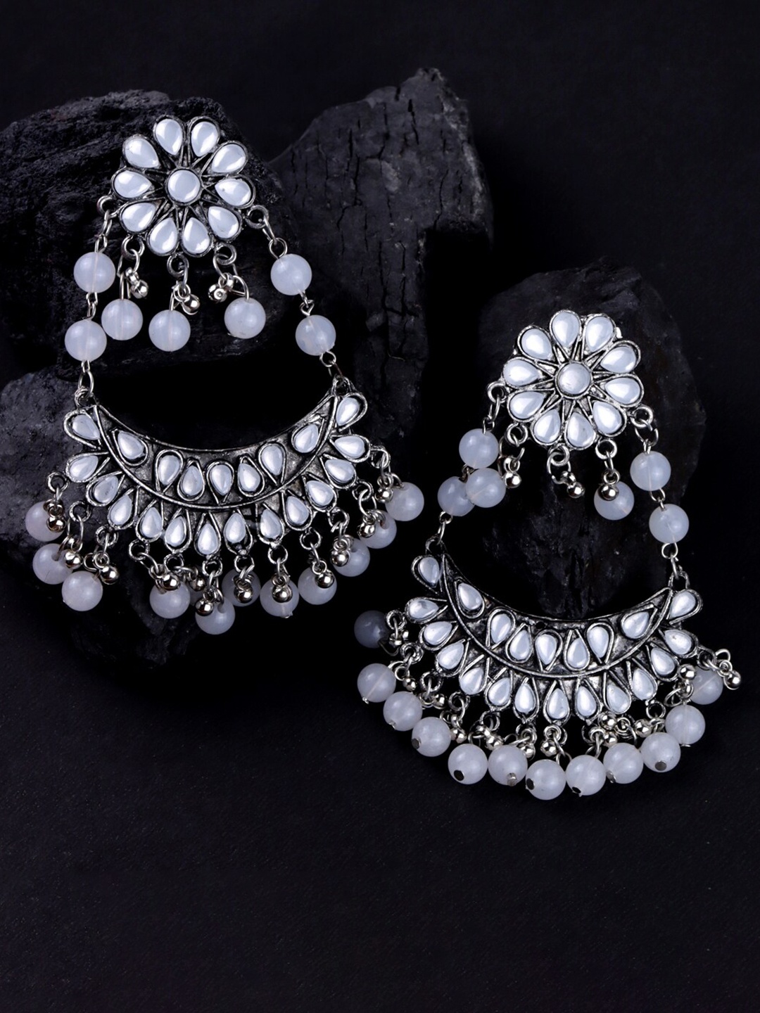 

Krelin Silver-Plated Classic Chandbalis Earrings