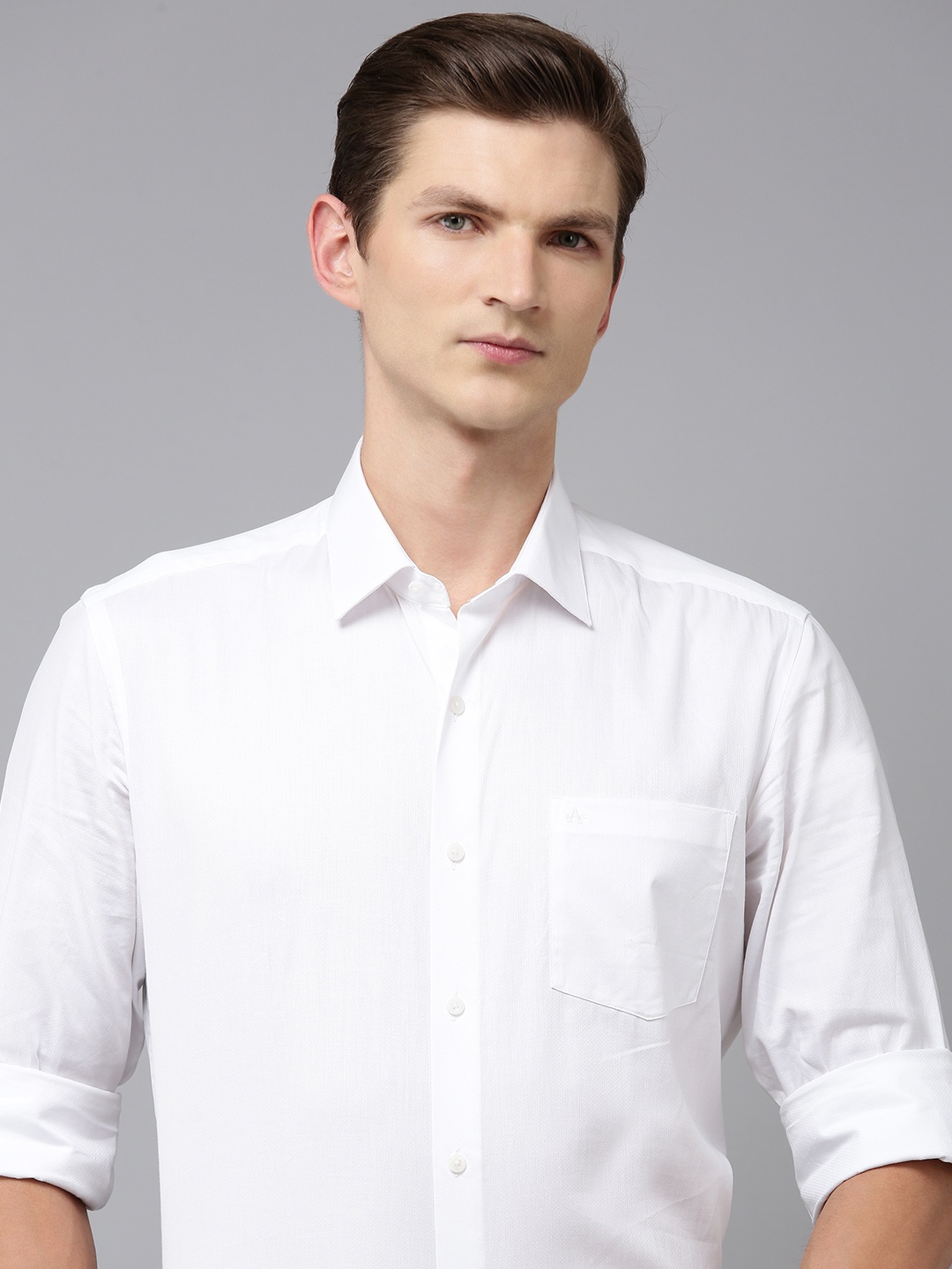 

Arrow Men Pure Cotton Original Slim Fit Formal Shirt, White