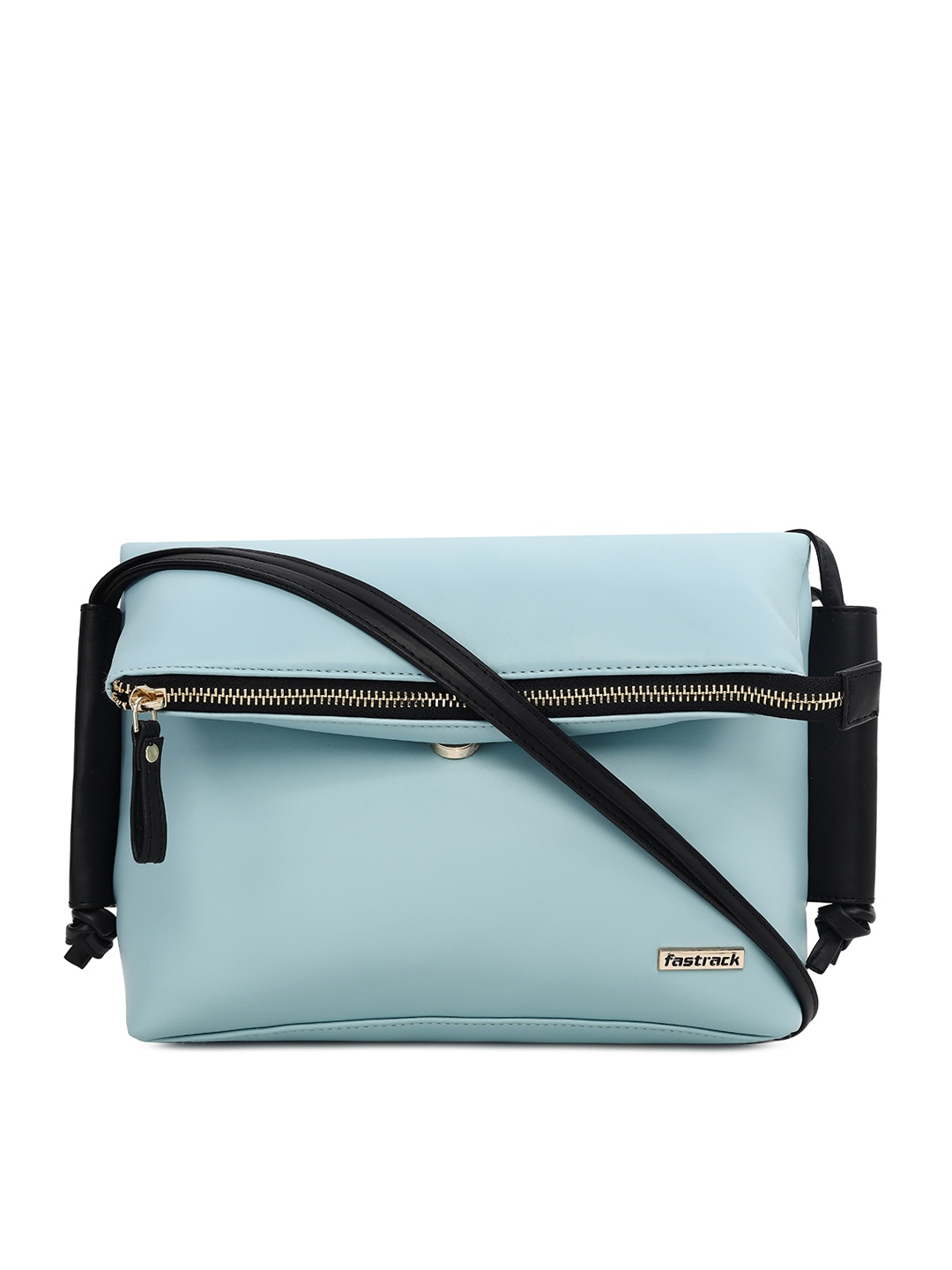 

Fastrack Blue PU Structured Sling Bag with Tasselled