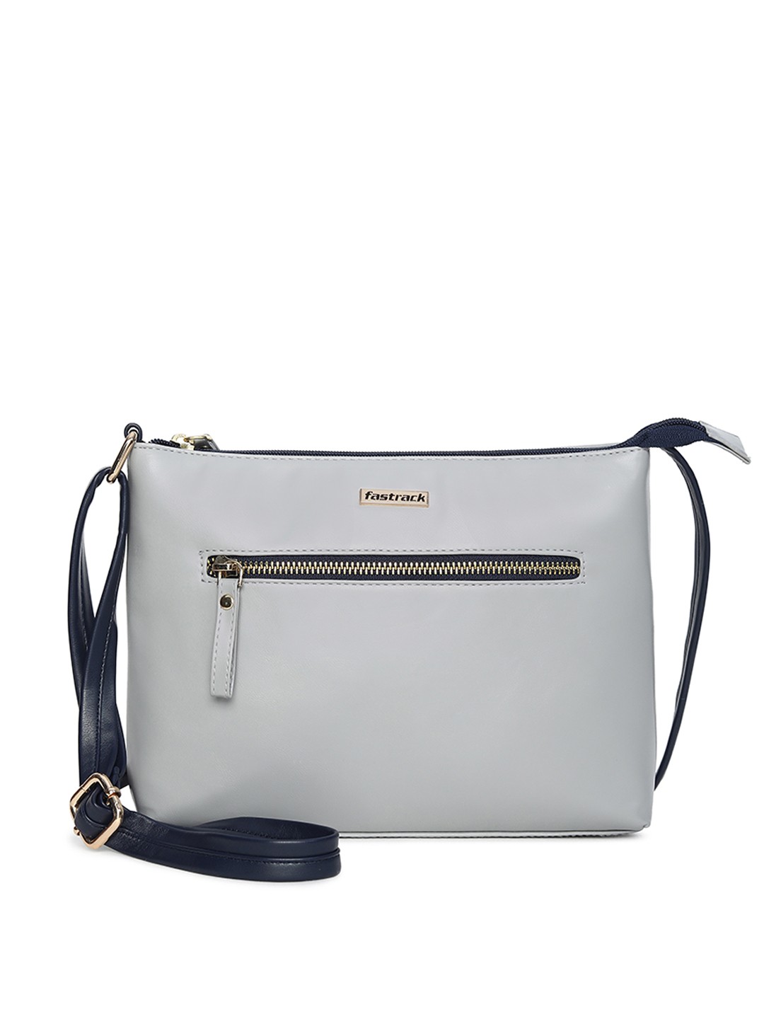 

Fastrack PU Structured Sling Bag, Grey