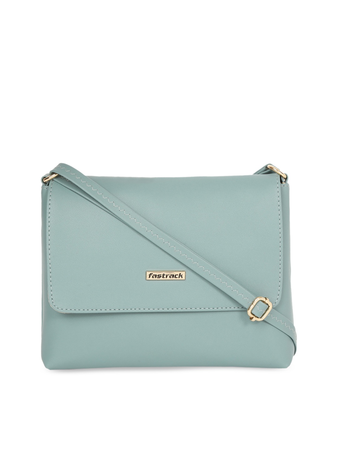 

Fastrack PU Structured Sling Bag, Teal