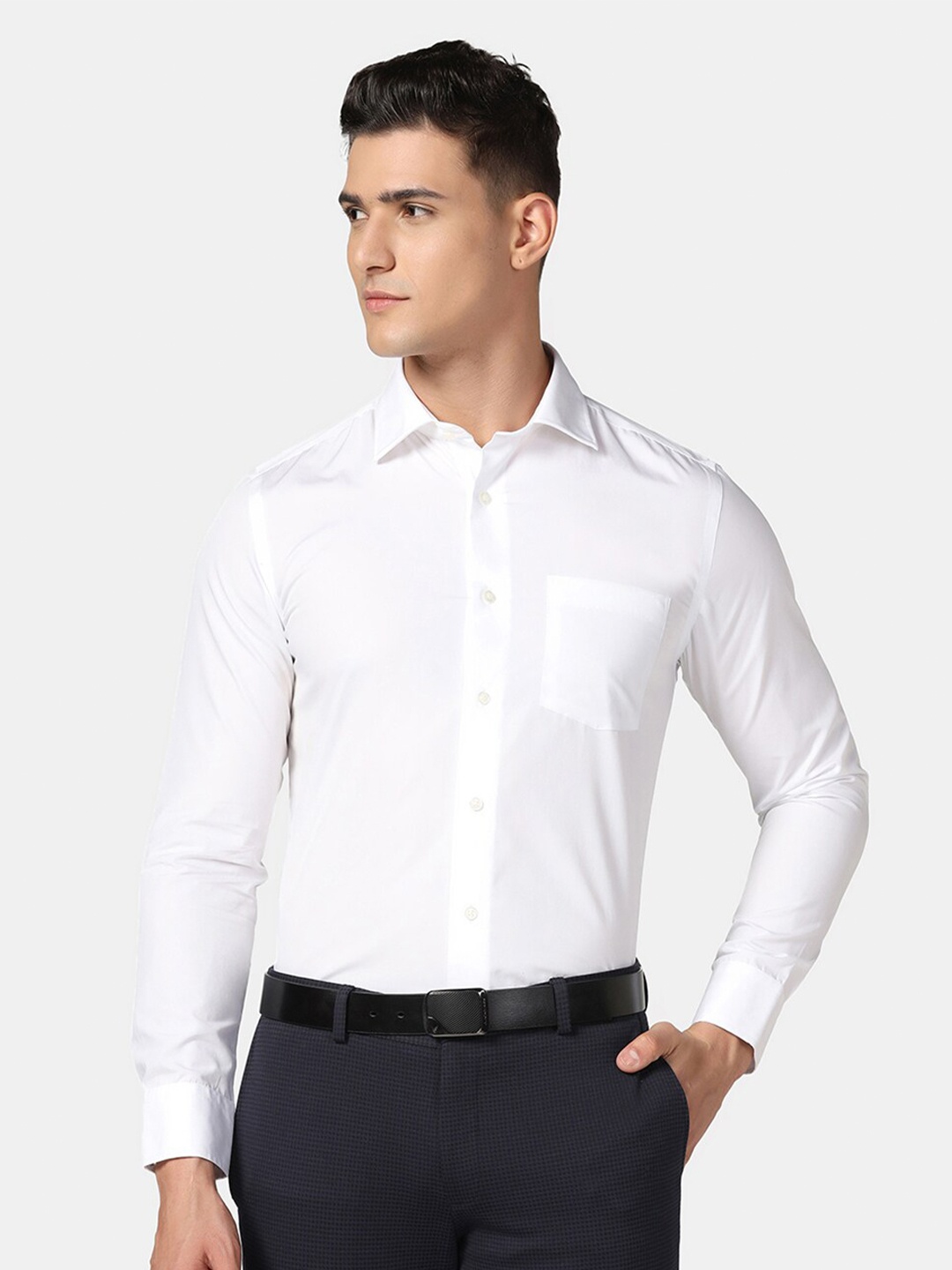 

Blackberrys Slim Fit Pure Cotton Formal Shirt, White