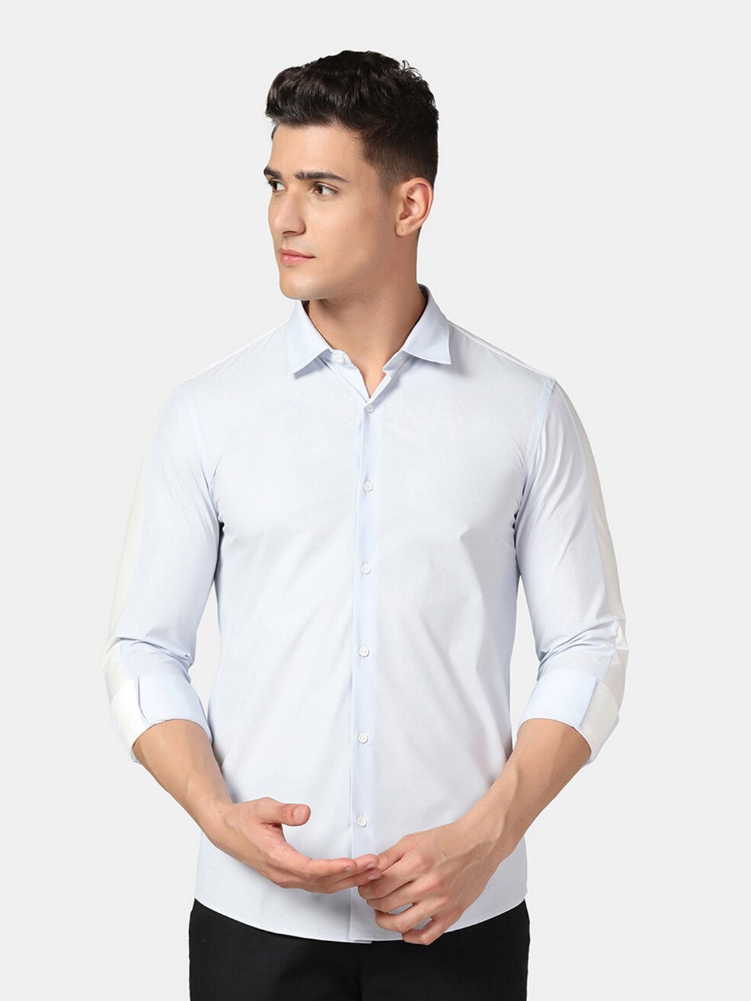 

Blackberrys Slim Fit Opaque Casual Shirt, Blue