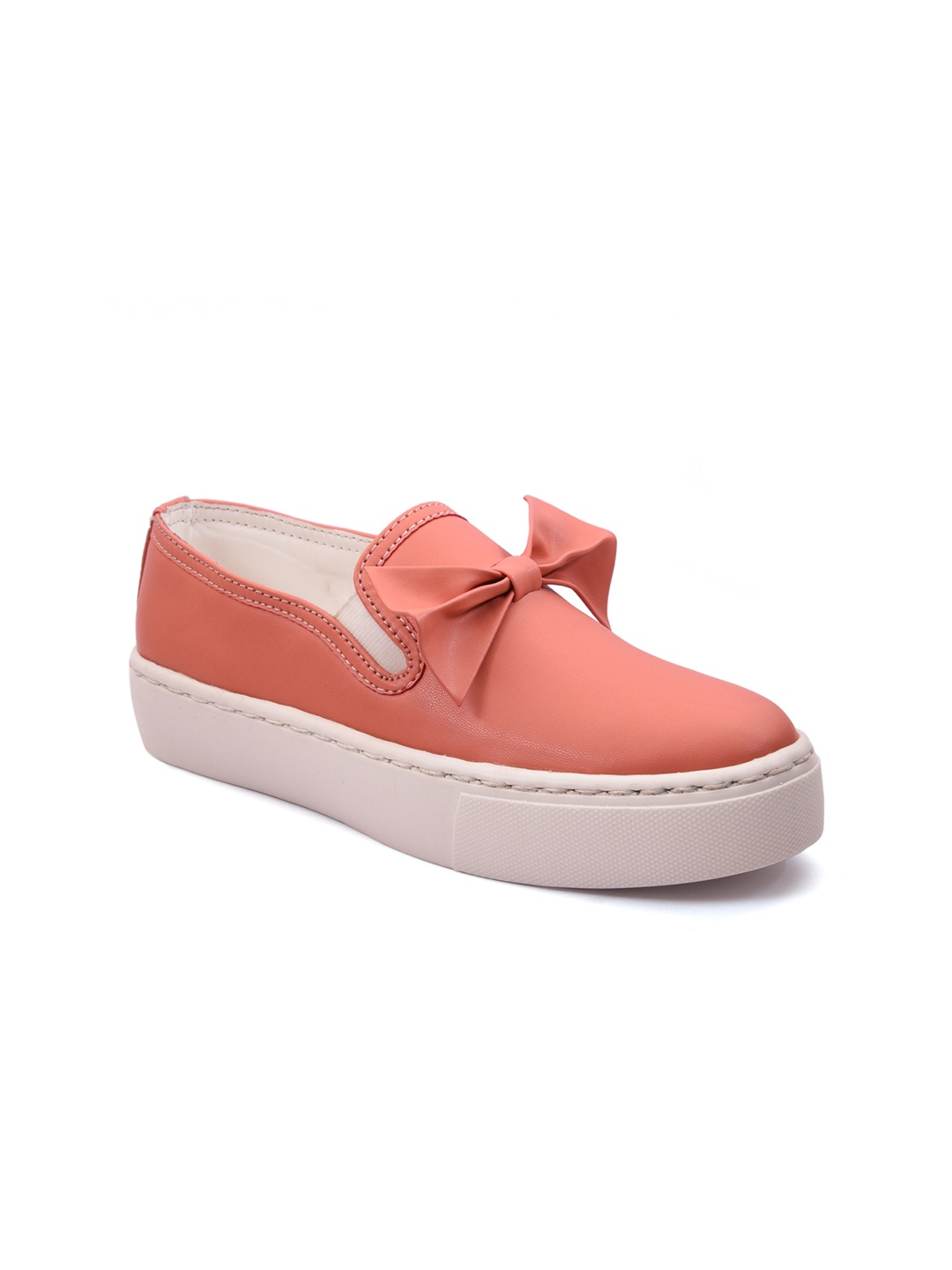 

meriggiare Women Peach-Coloured Slip-On Sneakers