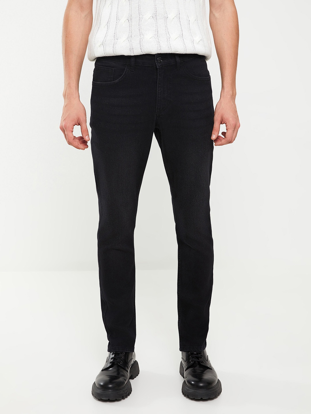 

LC Waikiki Men Slim Fit Stretchable Jeans, Black