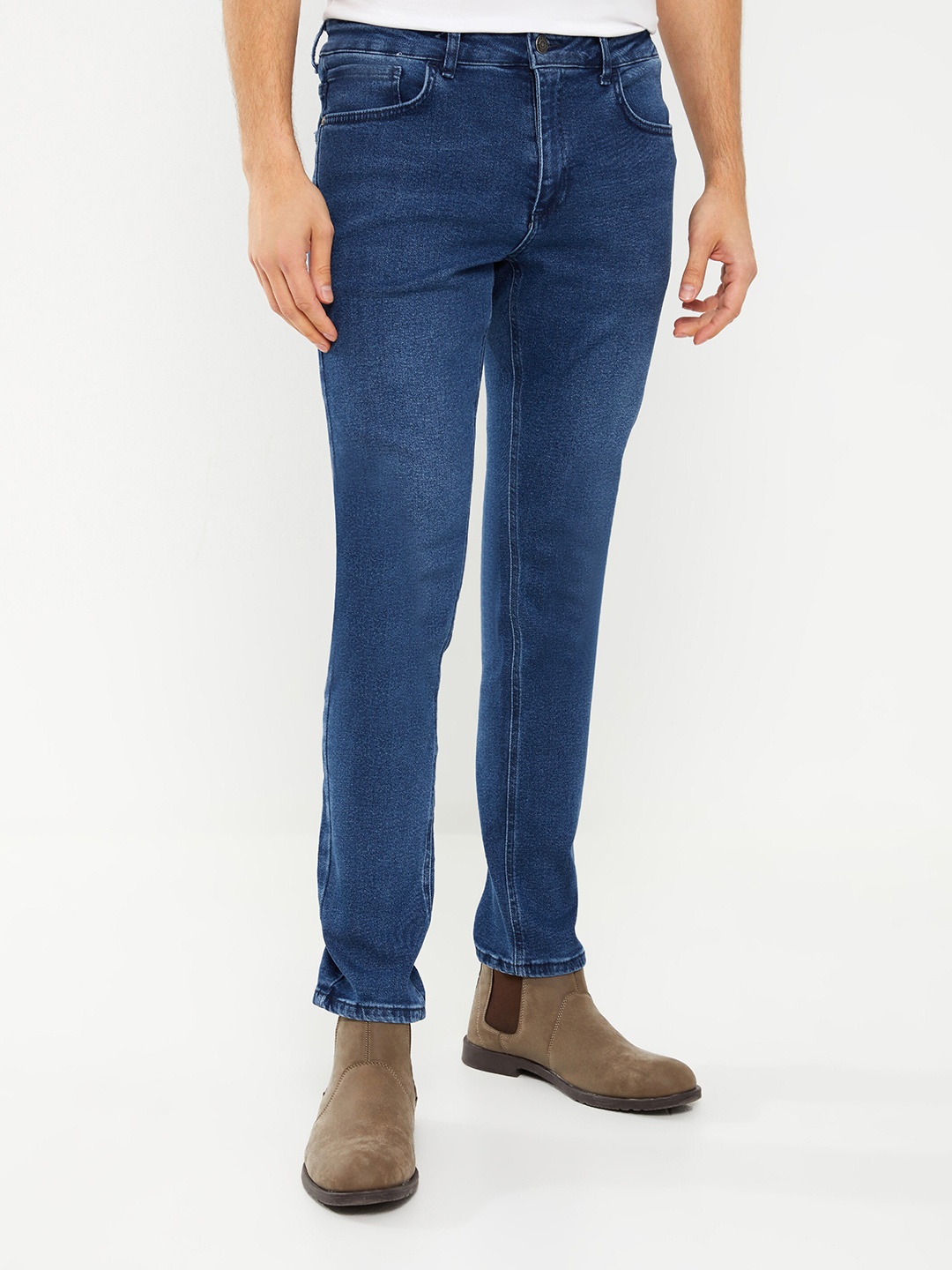 

LC Waikiki Men Slim Fit Low-Rise Stretchable Jeans, Blue