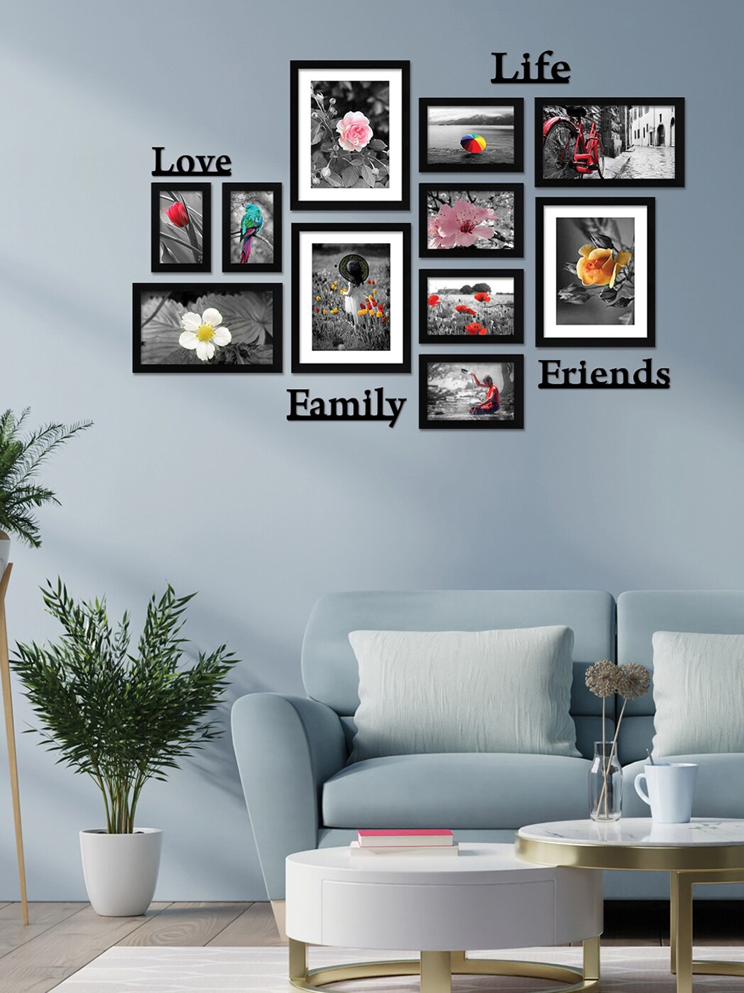 

nest ART 11 Pcs Black Collage Photo Frame