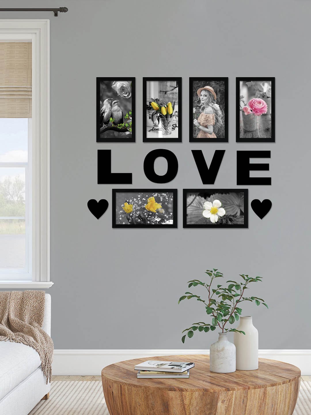 

nest ART 6 Pcs Black Collage Photo Frames
