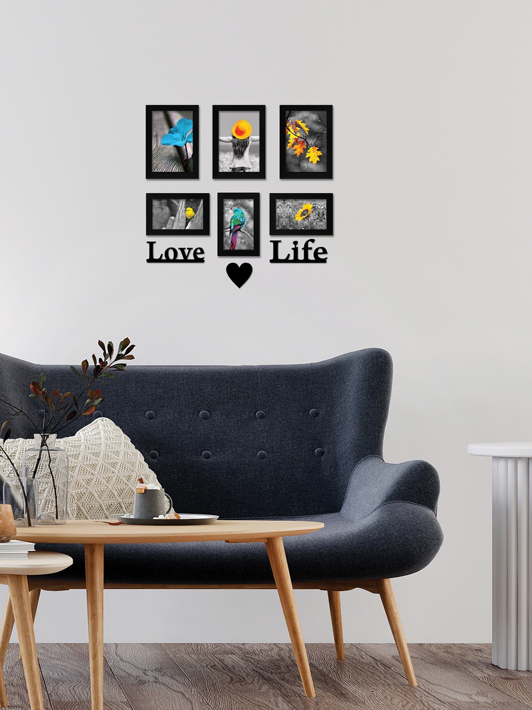 

nest ART 6 Pcs Black Collage Photo Frames