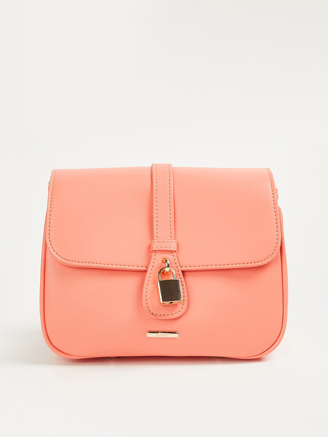 

Ginger by Lifestyle Textured Structured Sling Bag, Orange