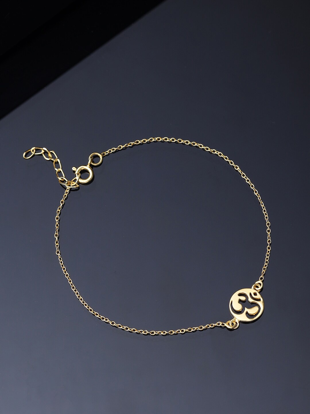 

VIRAASI Women Sterling Silver Gold-Plated Charm Bracelet