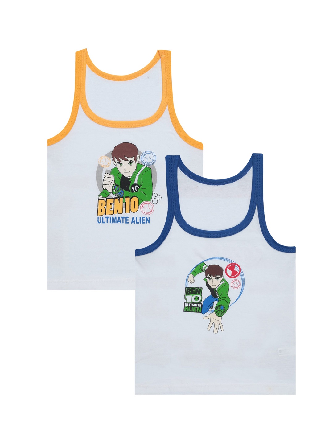 

Bodycare Boys Pack Of 2 Benten Round Neck Cotton Basic Vests, White