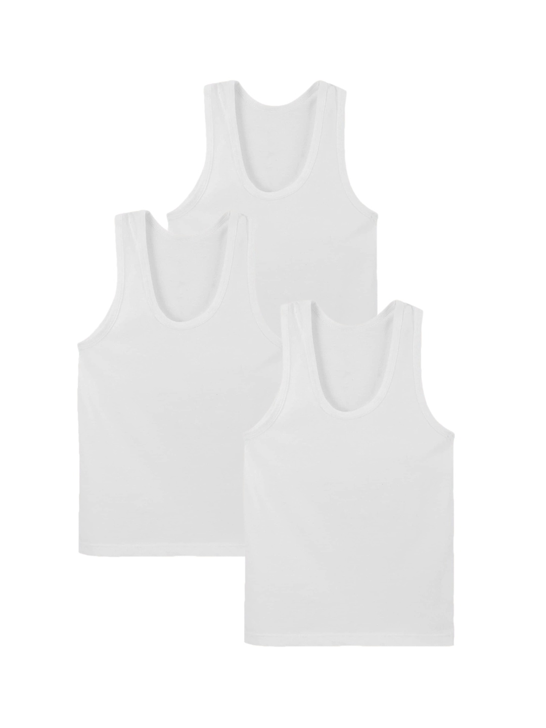 

Bodycare Boys Pack Of 3 Cotton Innerwear Vests, White