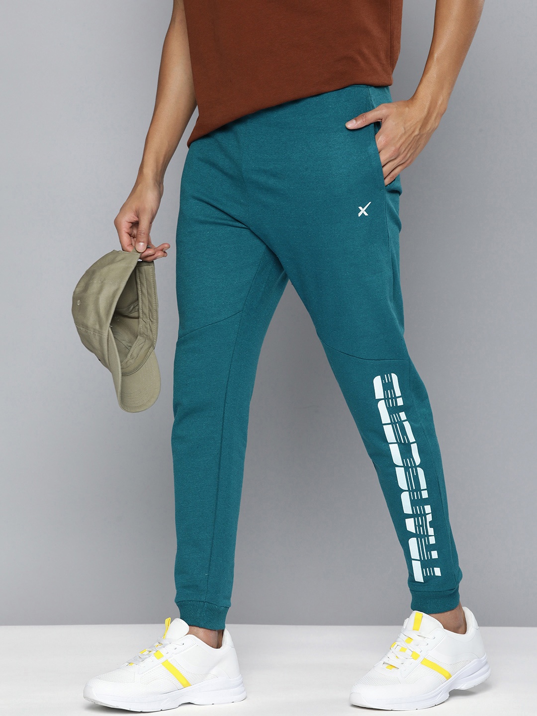 

HRX by Hrithik Roshan Men Graphic Regular Fit Joggers, Blue