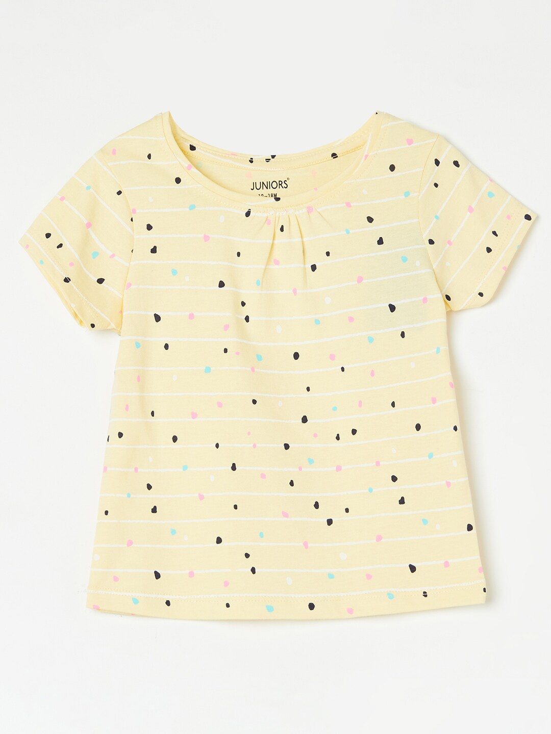 

Juniors by Lifestyle Girls Conversational Printed Cotton T-shirt, Yellow