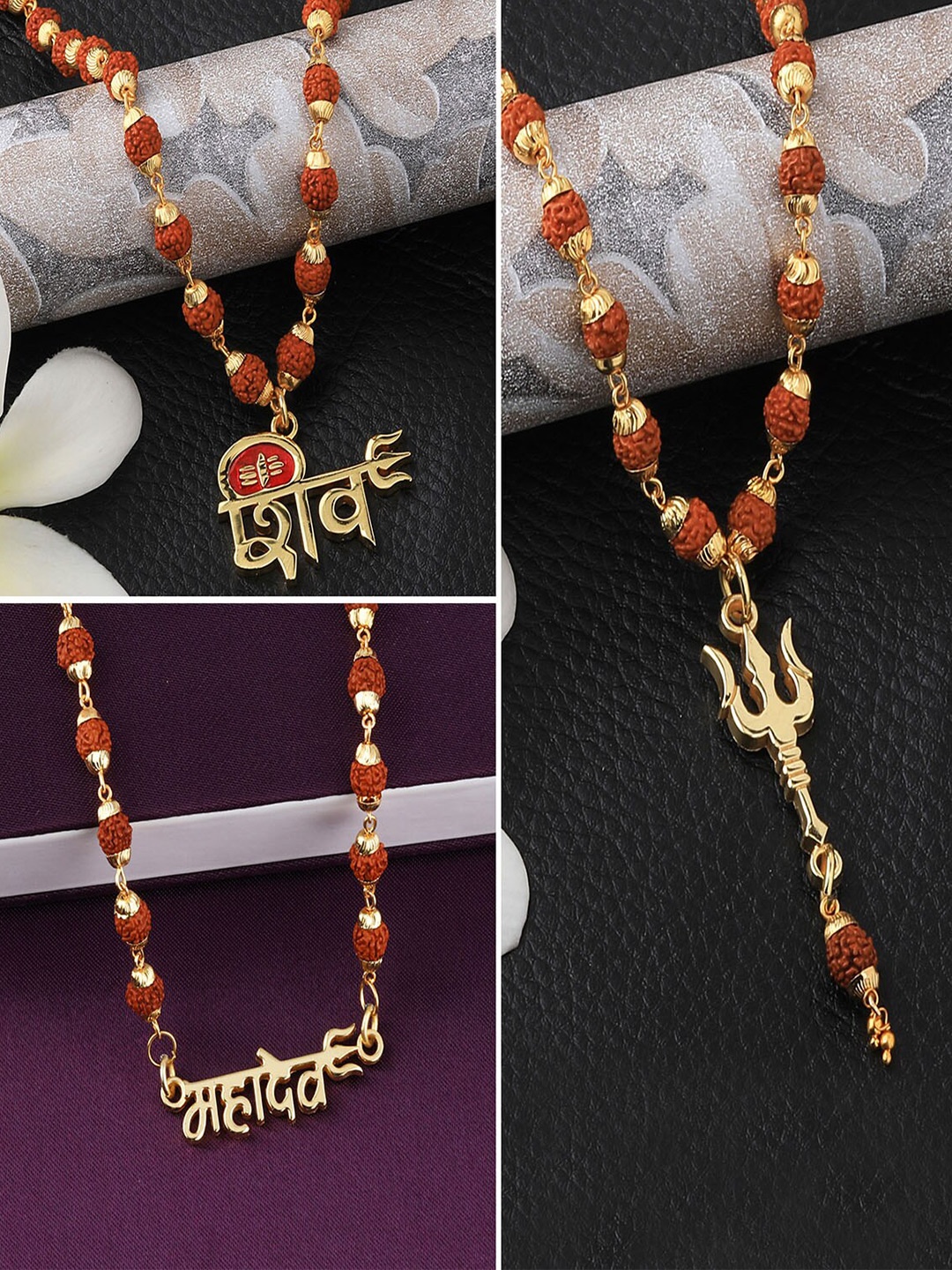 

Silver Shine Pack Of 3 Gold-Plated Chain