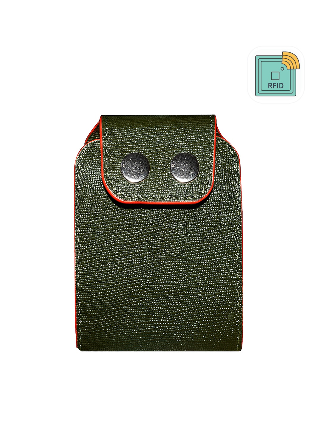 

ABYS Leather Rfid Card Holder, Green