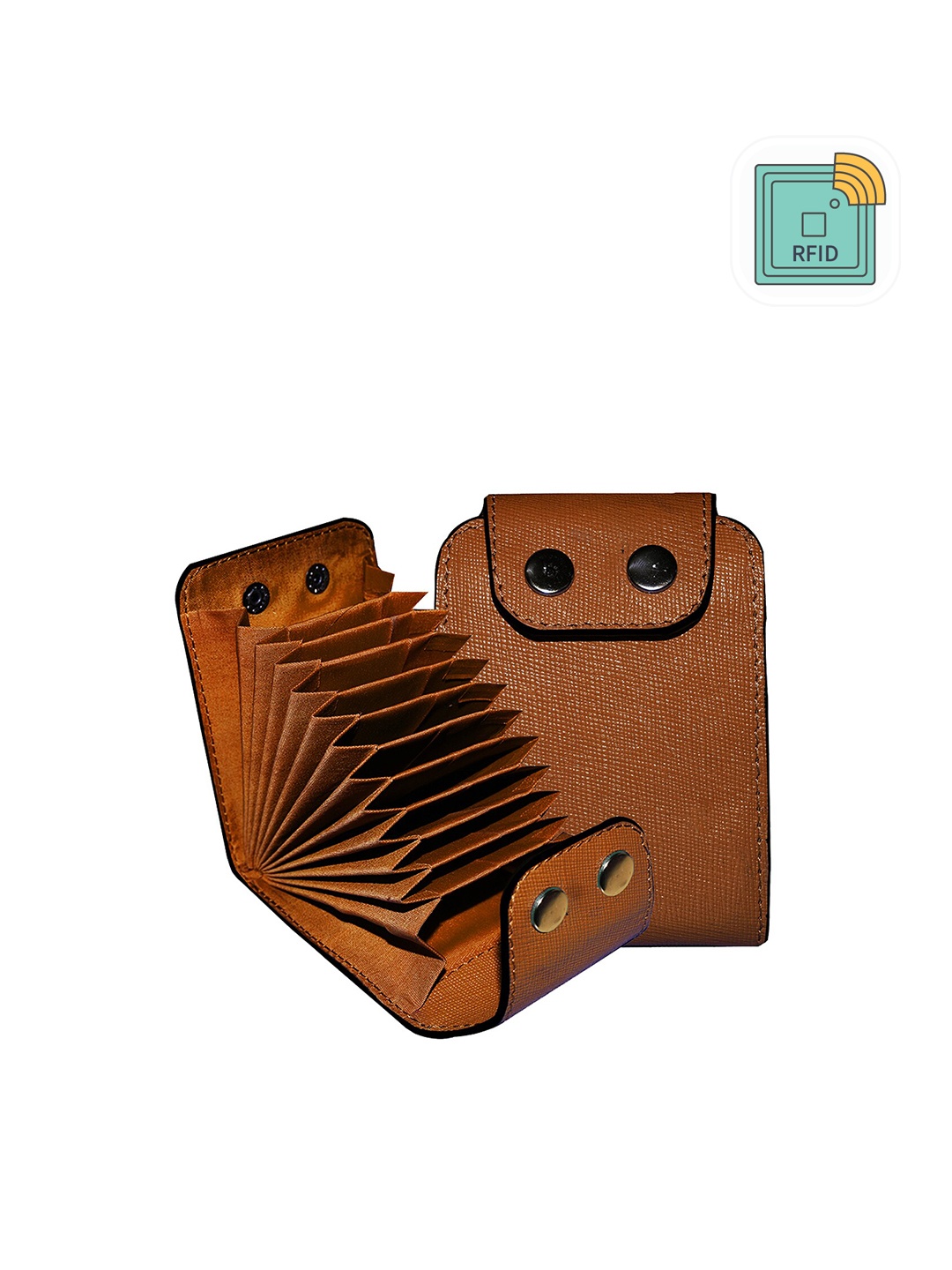 

ABYS Leather Rfid Card Holder, Tan