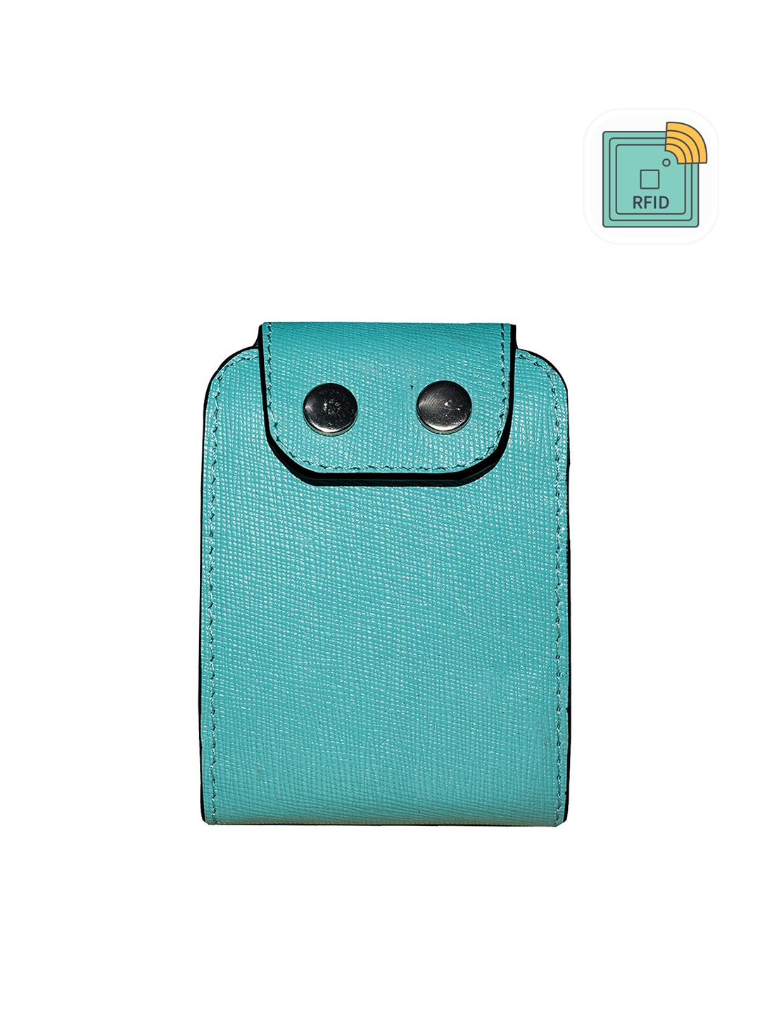 

ABYS Leather Rfid Card Holder, Teal